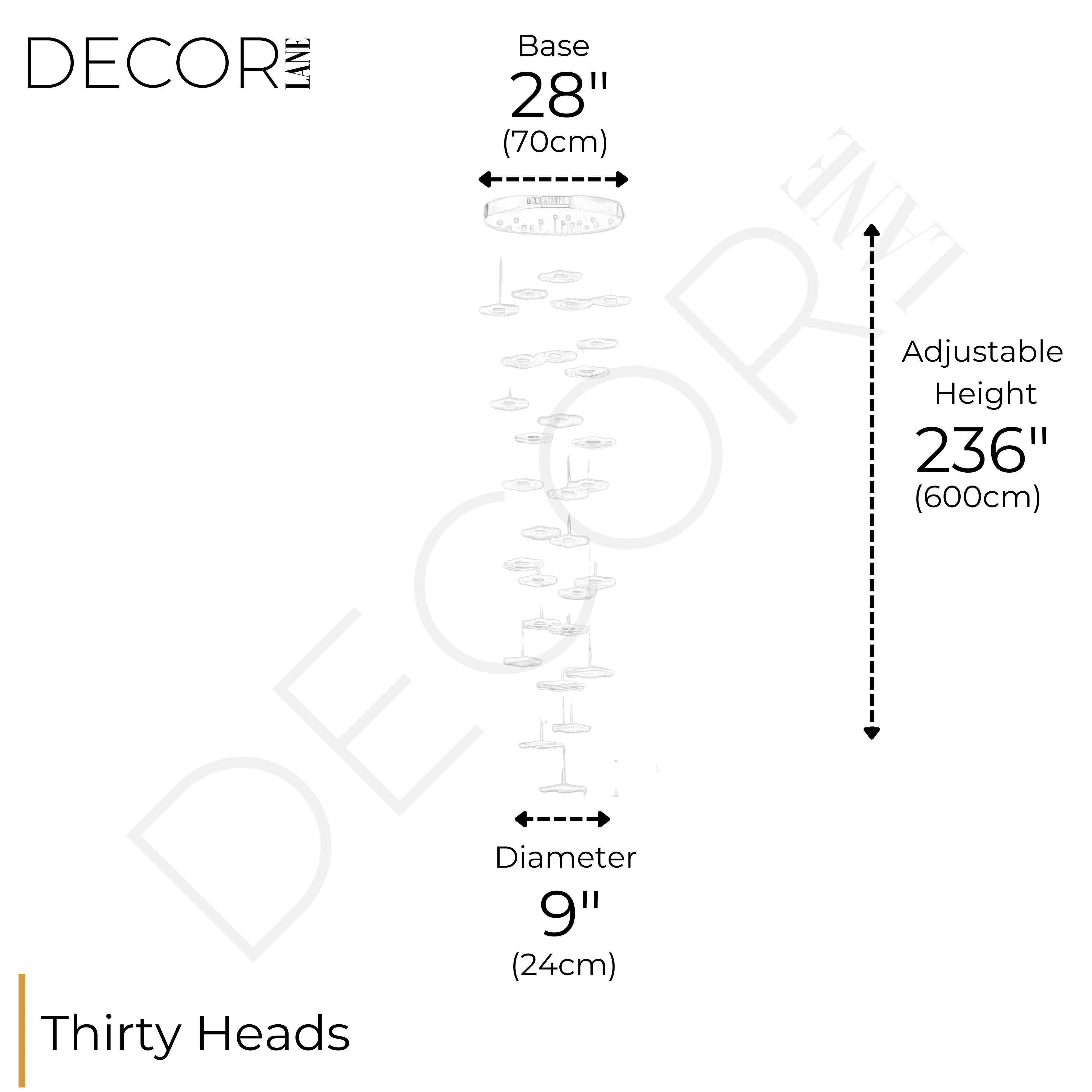 LUCE DI NENUPHAR STAIRCASE CHANDELIER