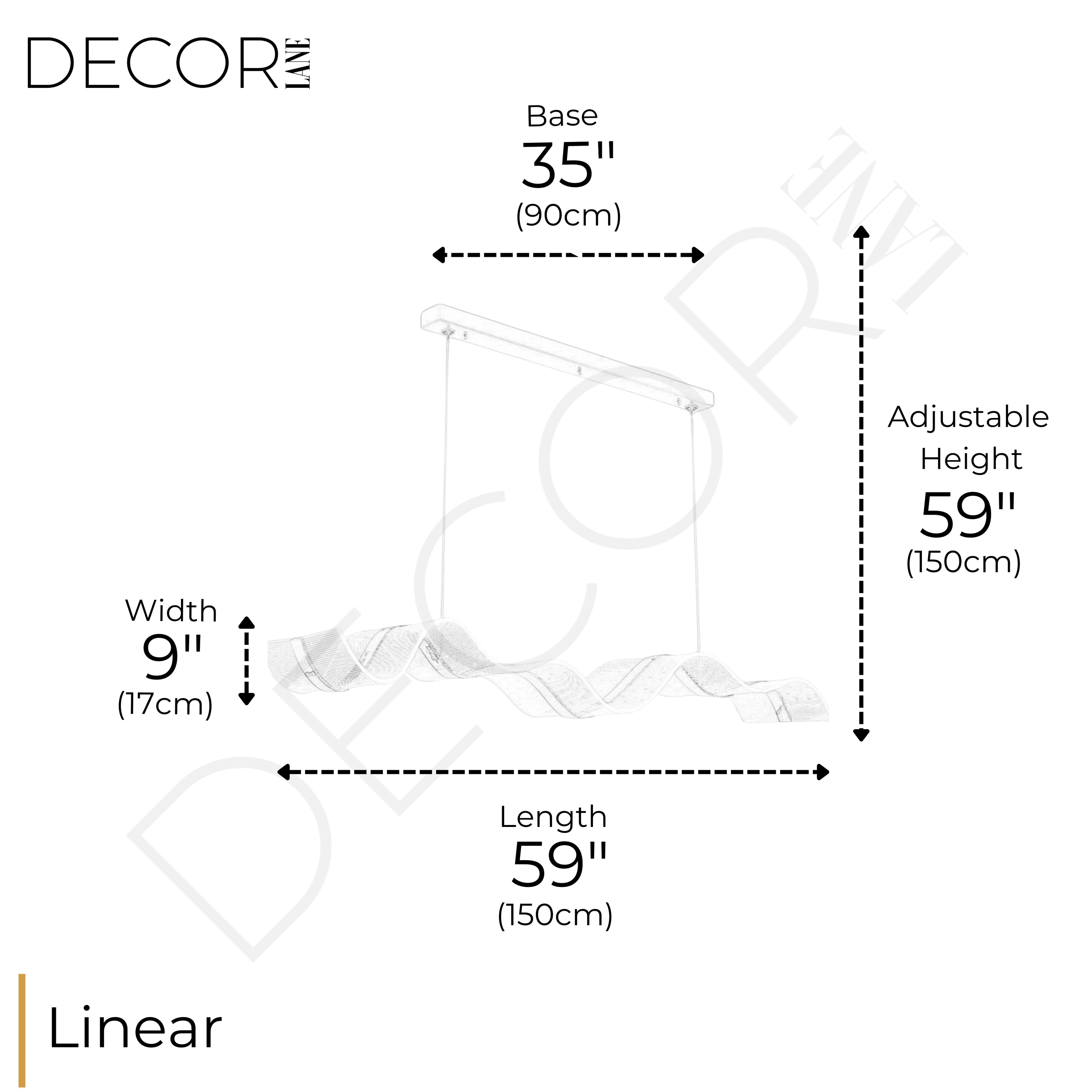 ÉLAN AÉRIEN LINEAR CHANDELIER