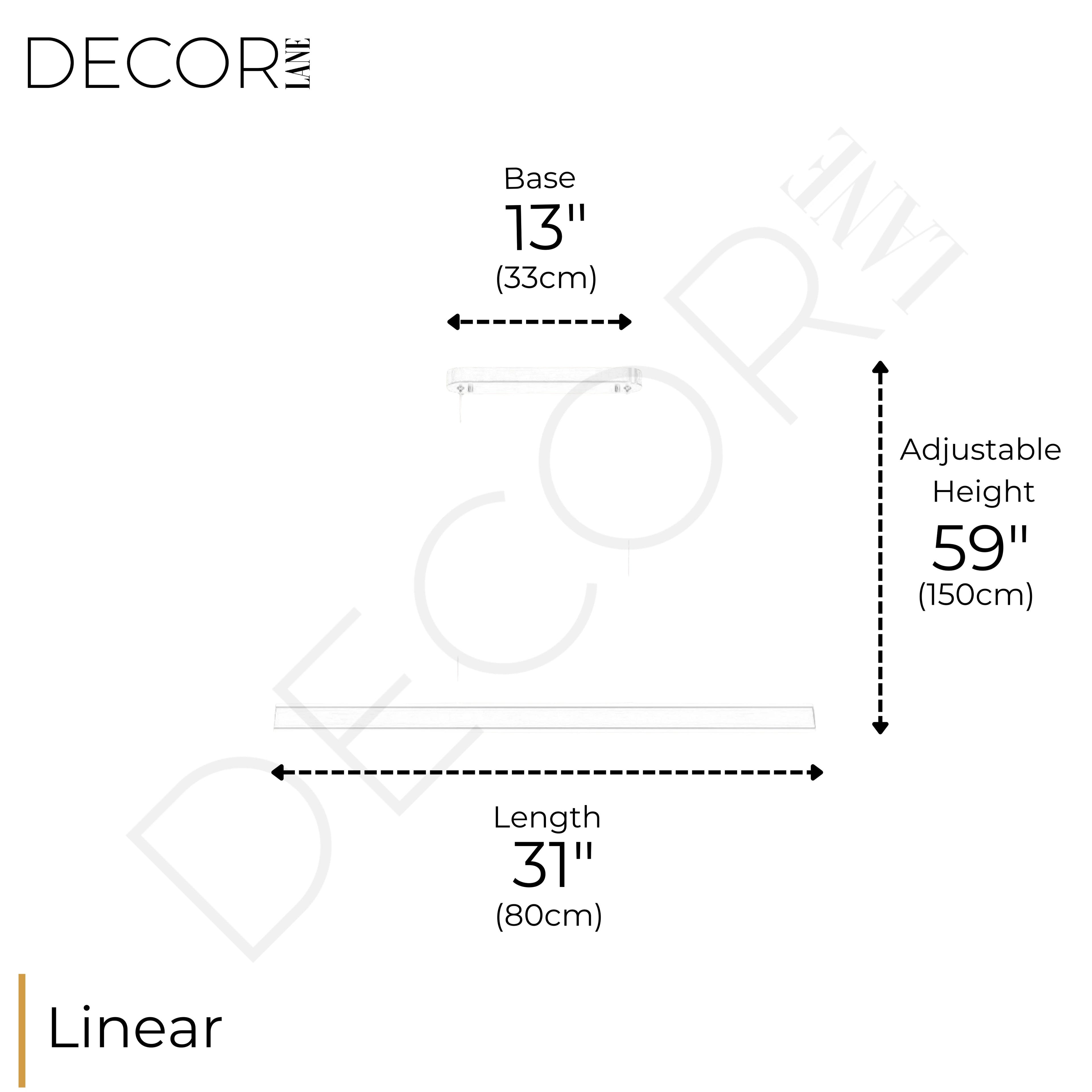 TRANCHANT LINEAR CHANDELIER
