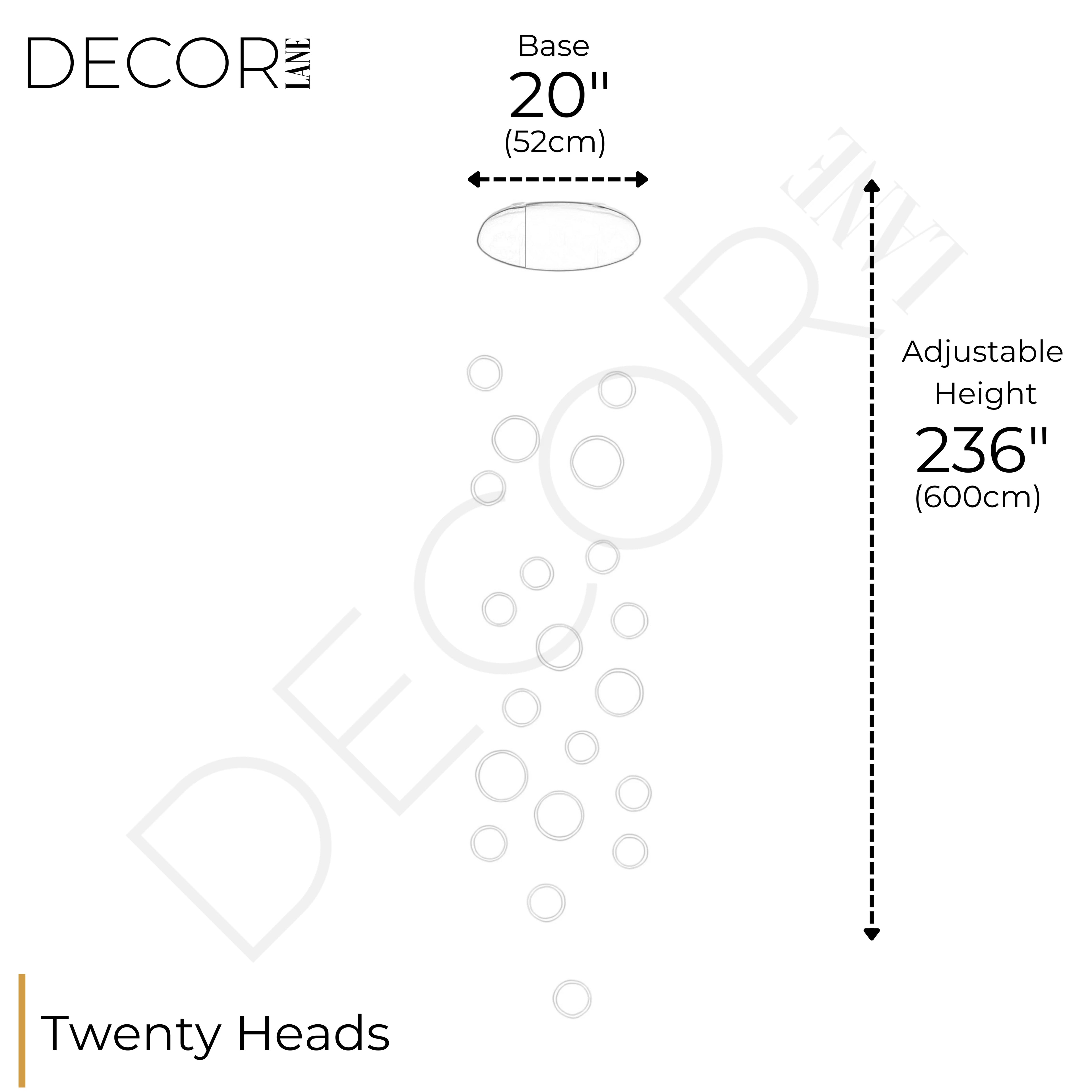 BUBBLES STAIRCASE CHANDELIER