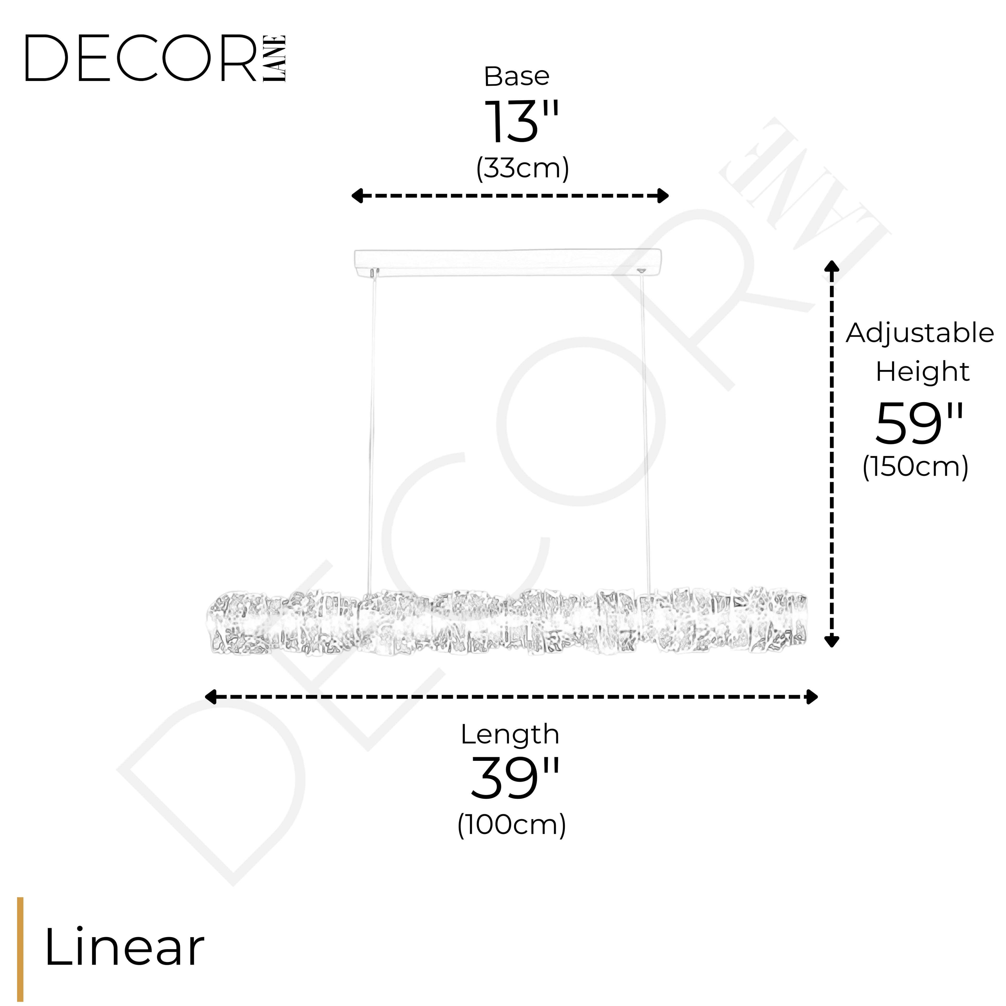 PIERRE LINEAR CHANDELIER