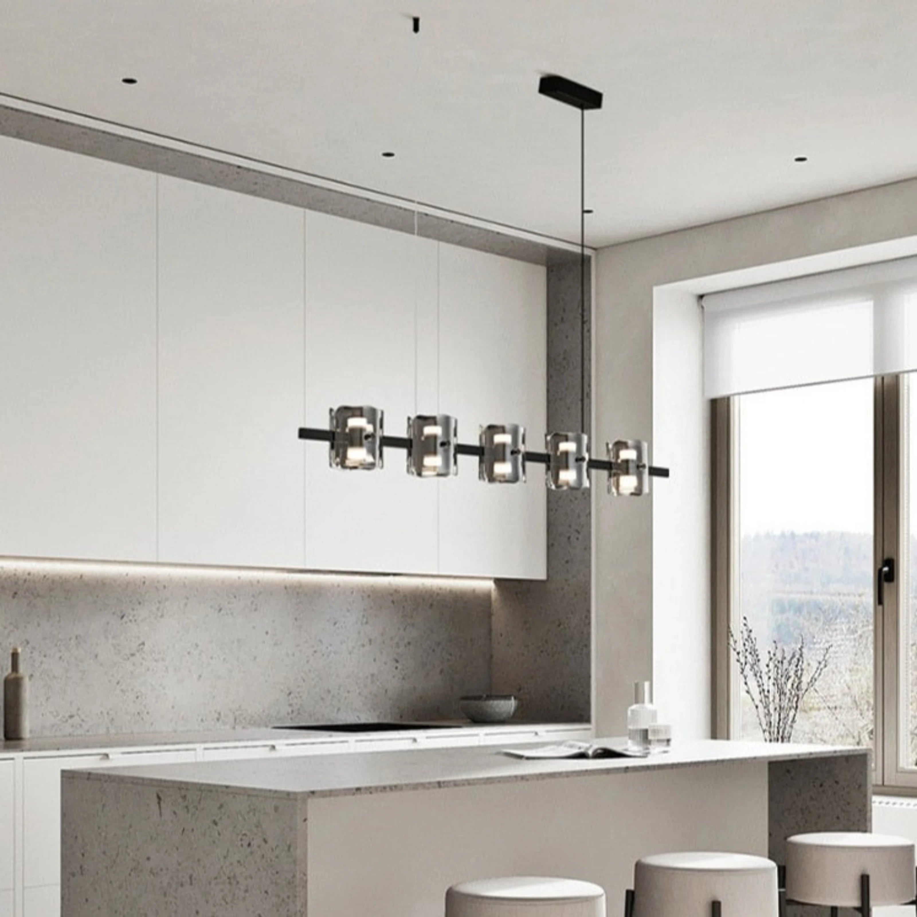 BRUME ÉLÉGANTE LINEAR CHANDELIER