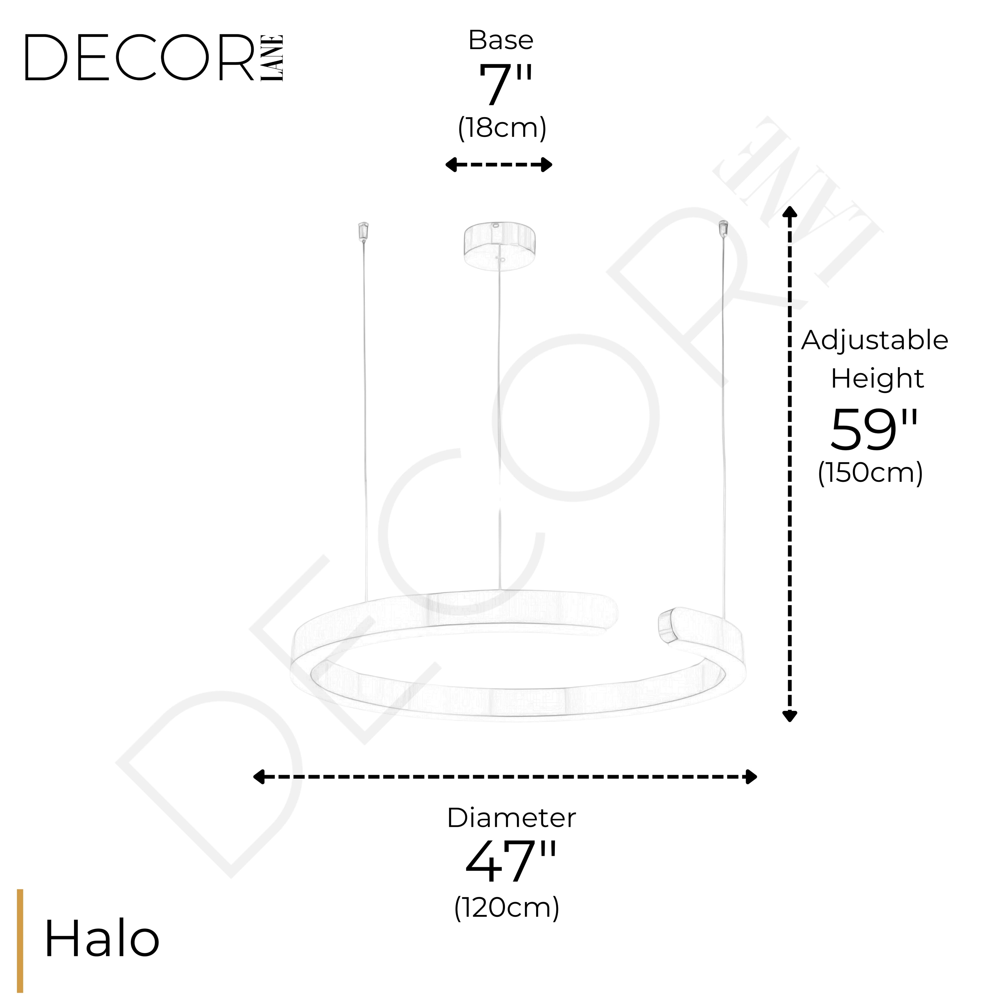 ENDURA HALO CHANDELIER