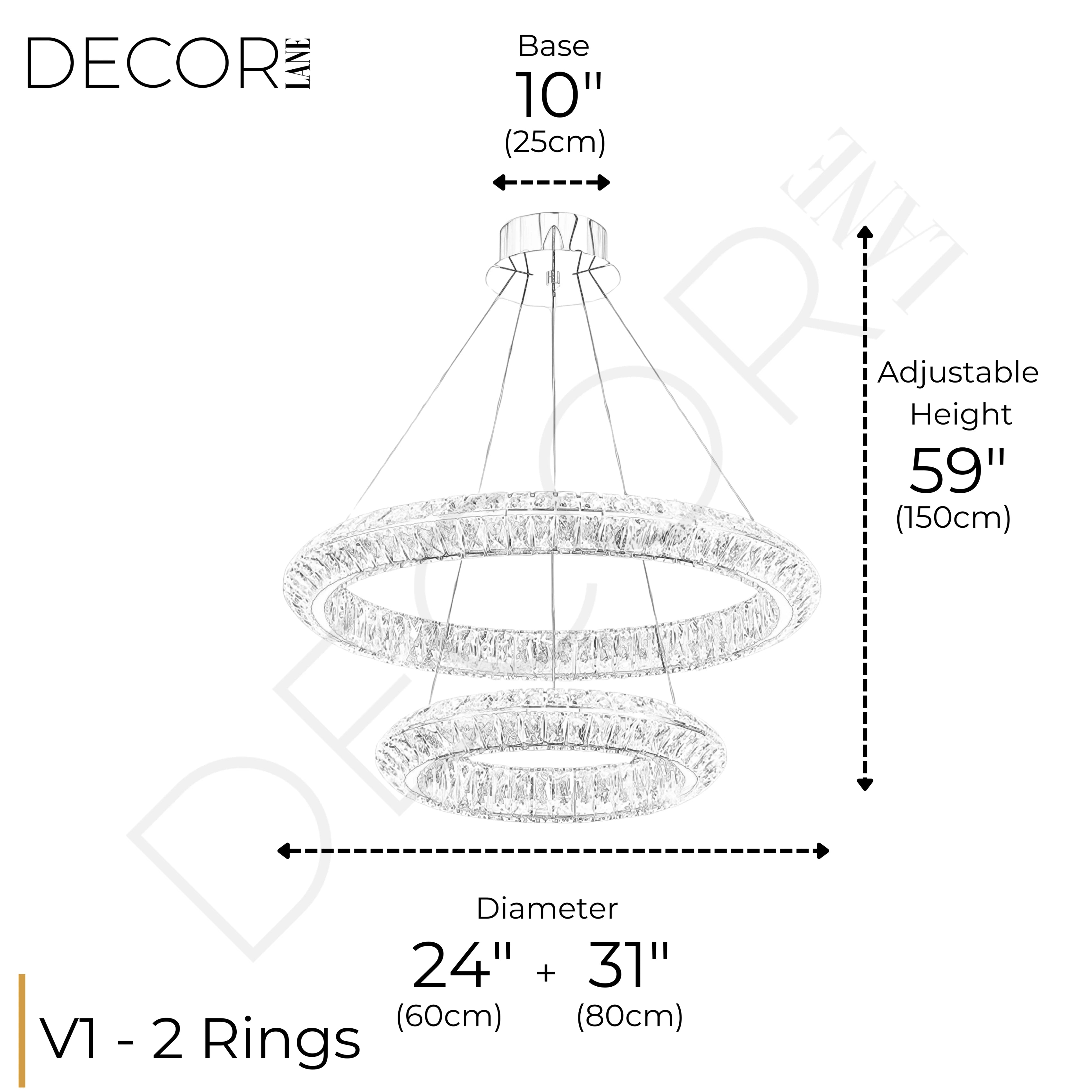 AURELIA TWO TIER CHANDELIER