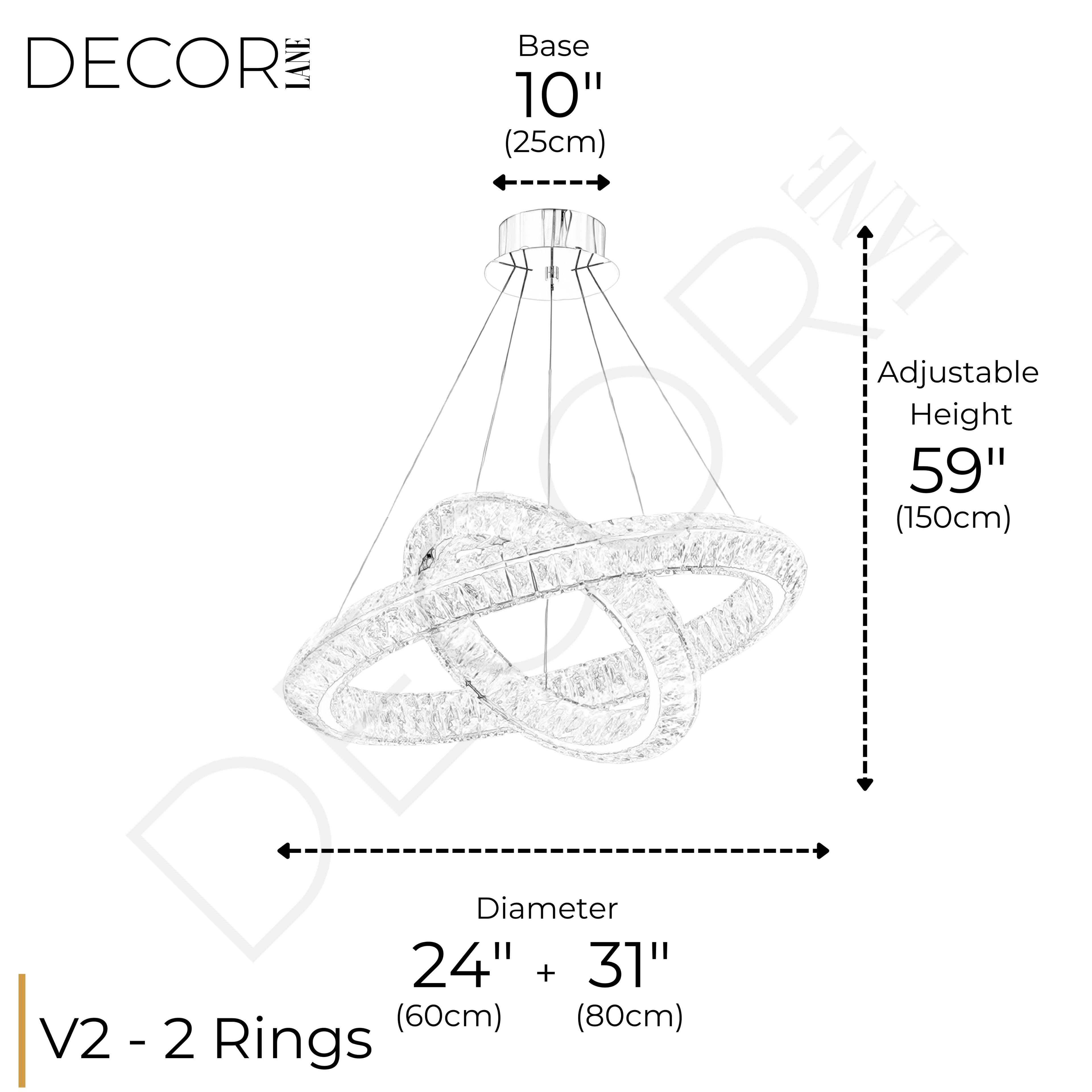 AURELIA TWO TIER CHANDELIER