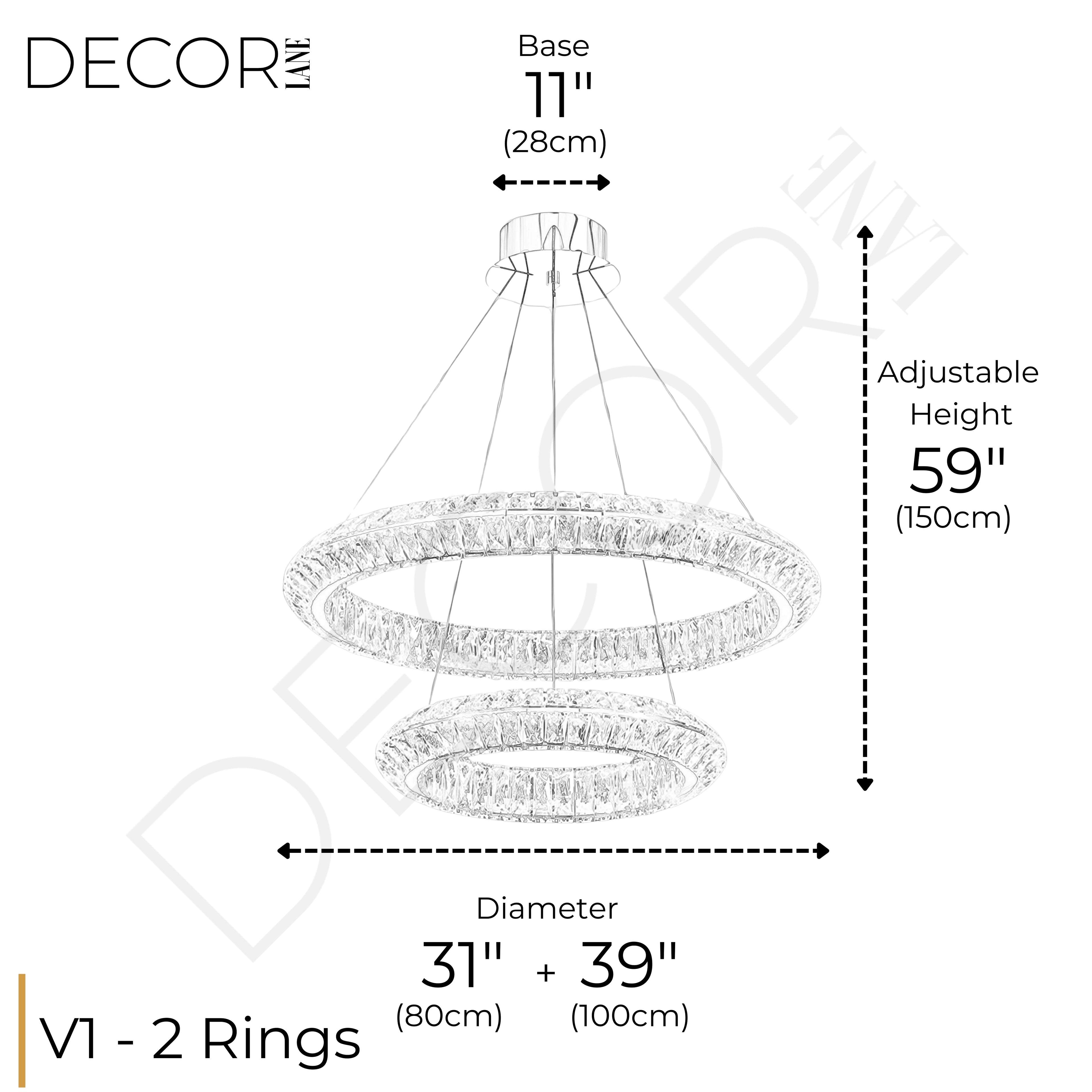 AURELIA TWO TIER CHANDELIER