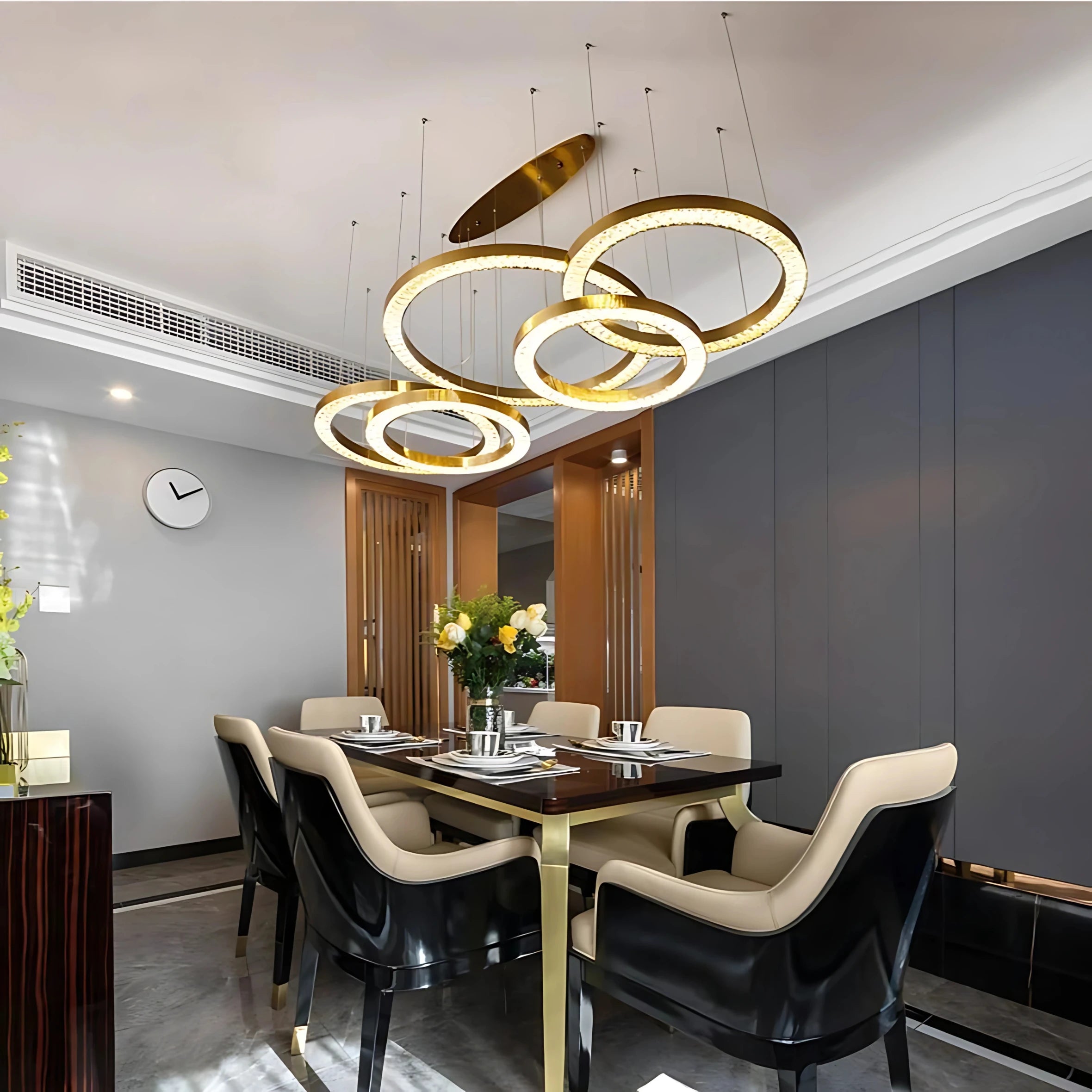 GOLD DUST 5 TIER CHANDELIER