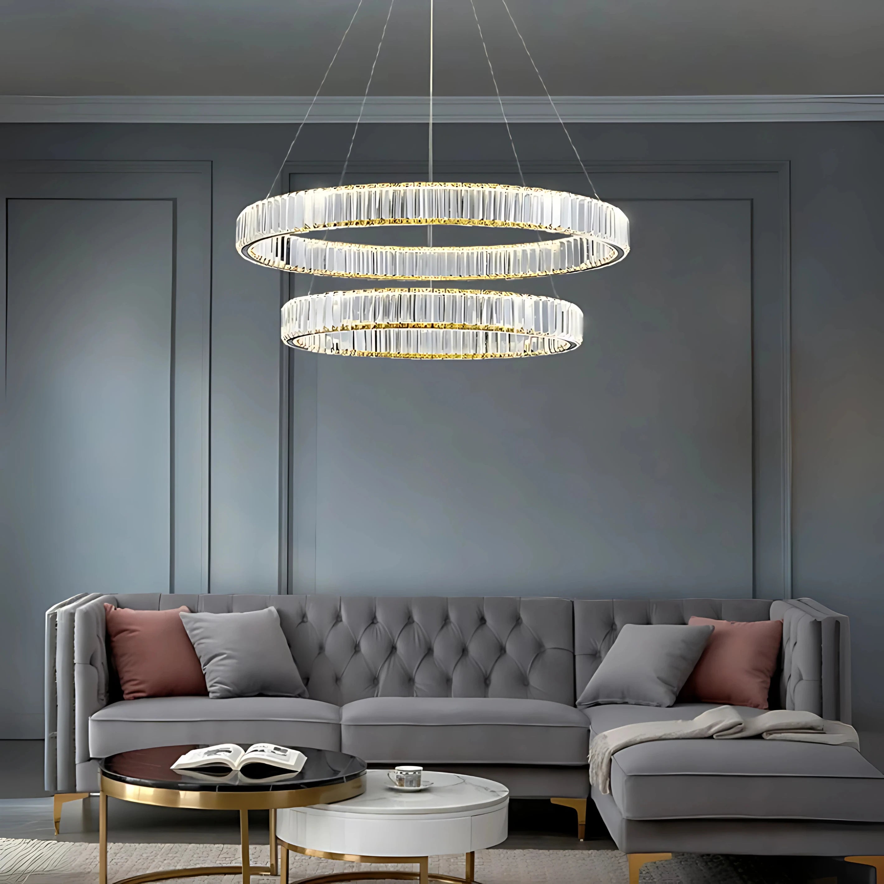 AQUILA 2 TIER CHANDELIER