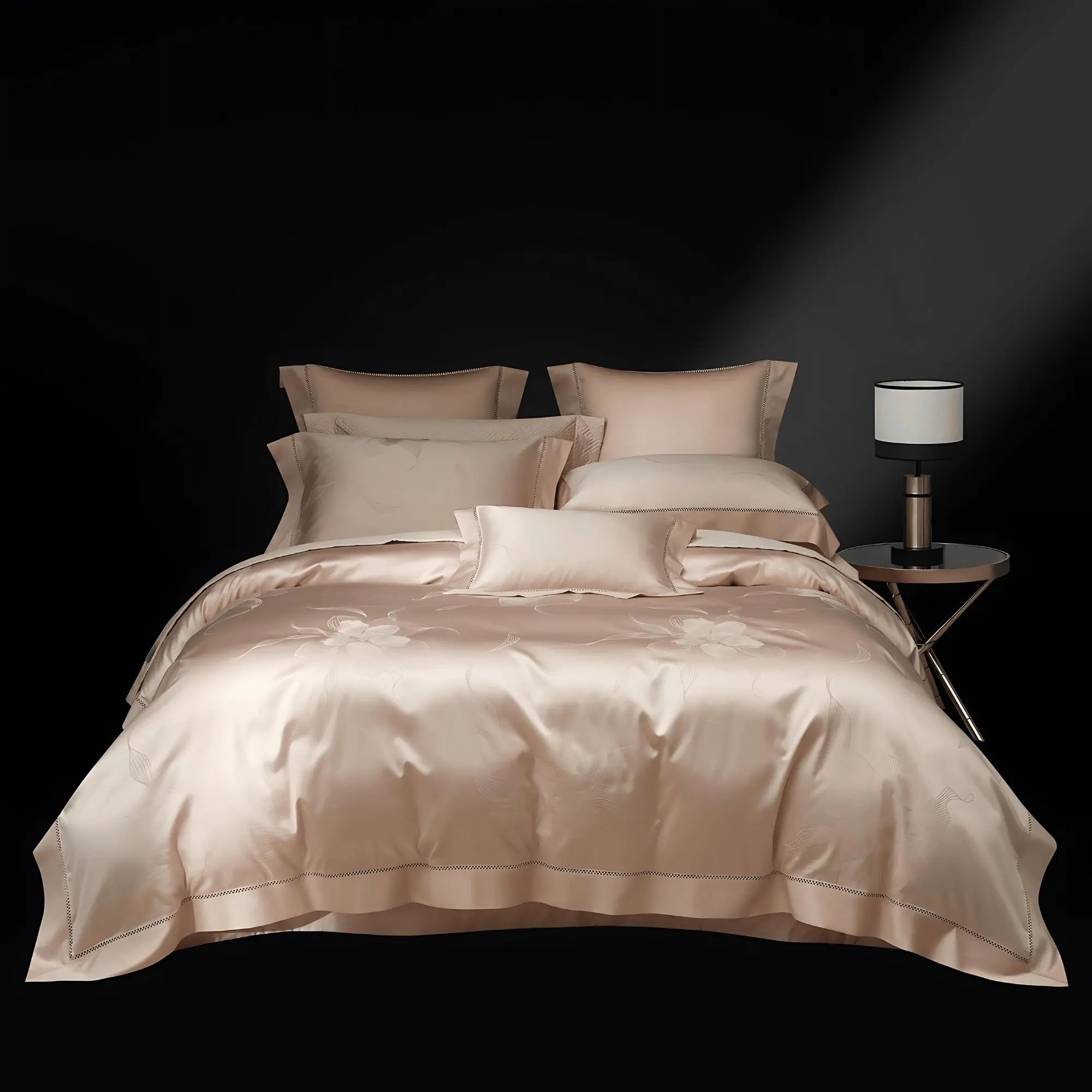 PEACH BLOSSOM 1400 THREAD COUNT DUVET COVER & SHAMS