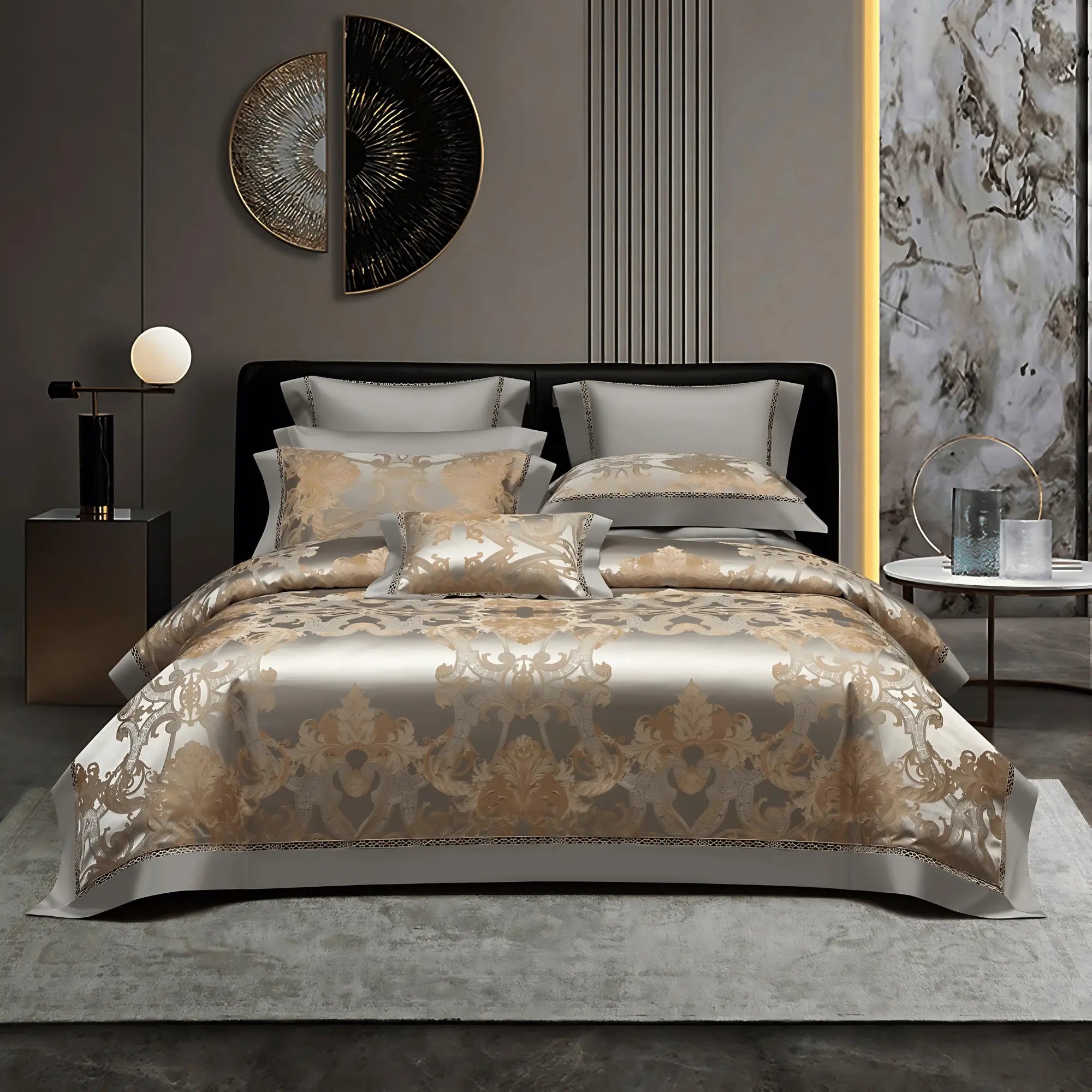 SANDSTONE SERENITY 1400 THREAD COUNT DUVET COVER & SHAMS