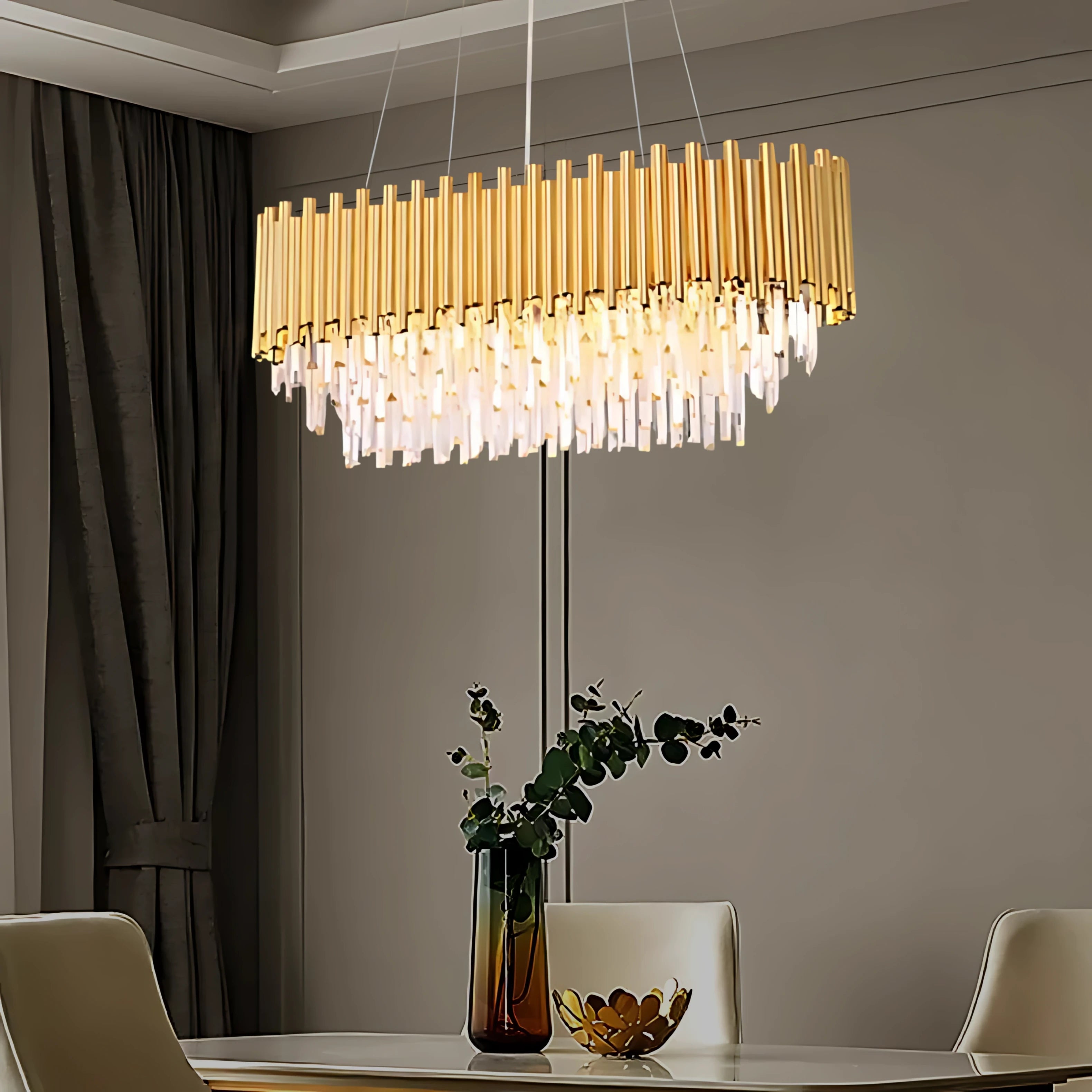 AURORE SCINTILLANTE OVAL CHANDELIER