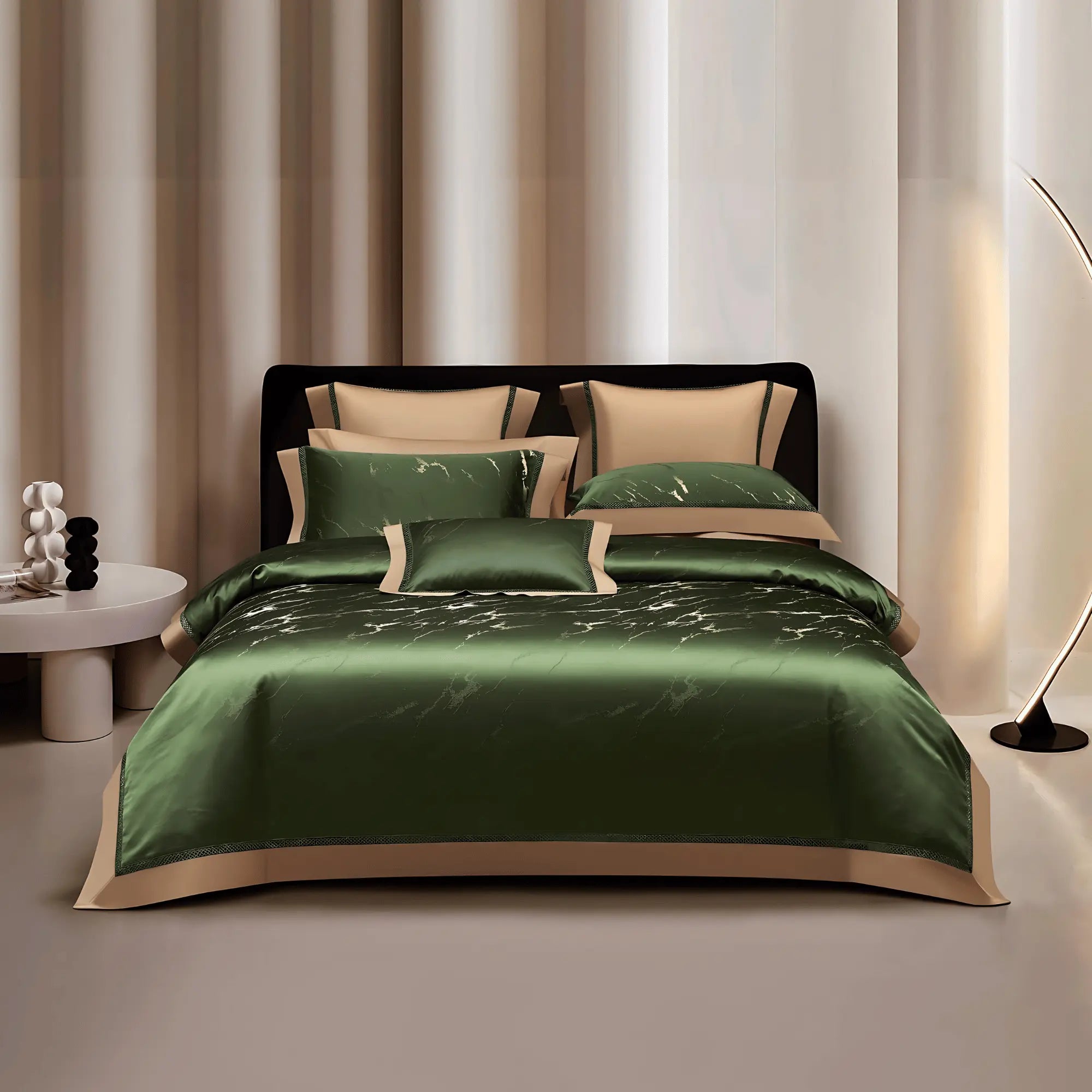 ROYAL EMERALD 1400 THREAD COUNT DUVET COVER & SHAMS