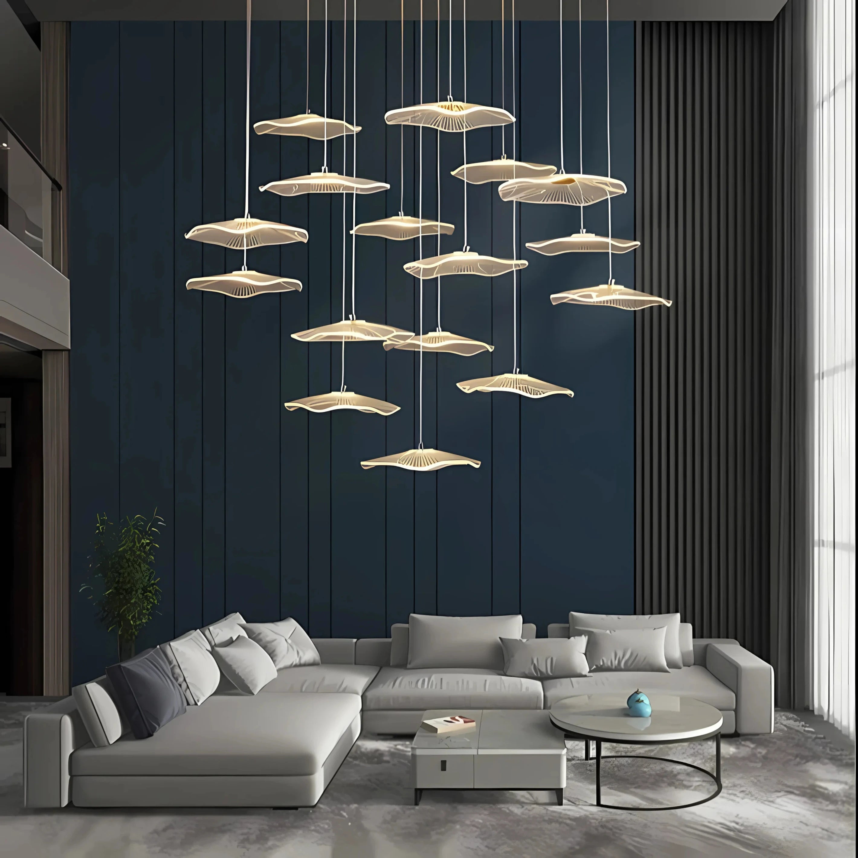 LUCE DI NENUPHAR STAIRCASE CHANDELIER