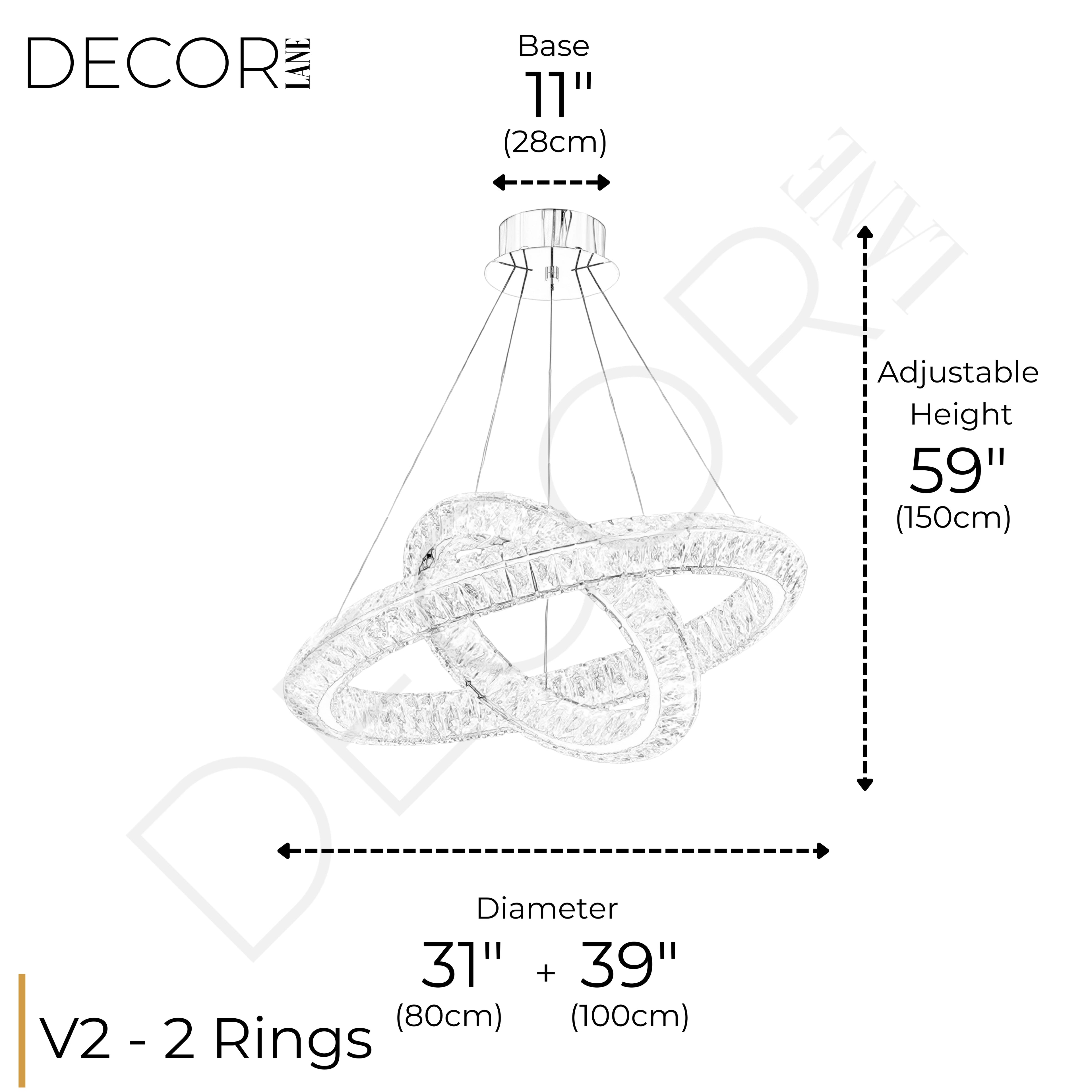 AURELIA TWO TIER CHANDELIER