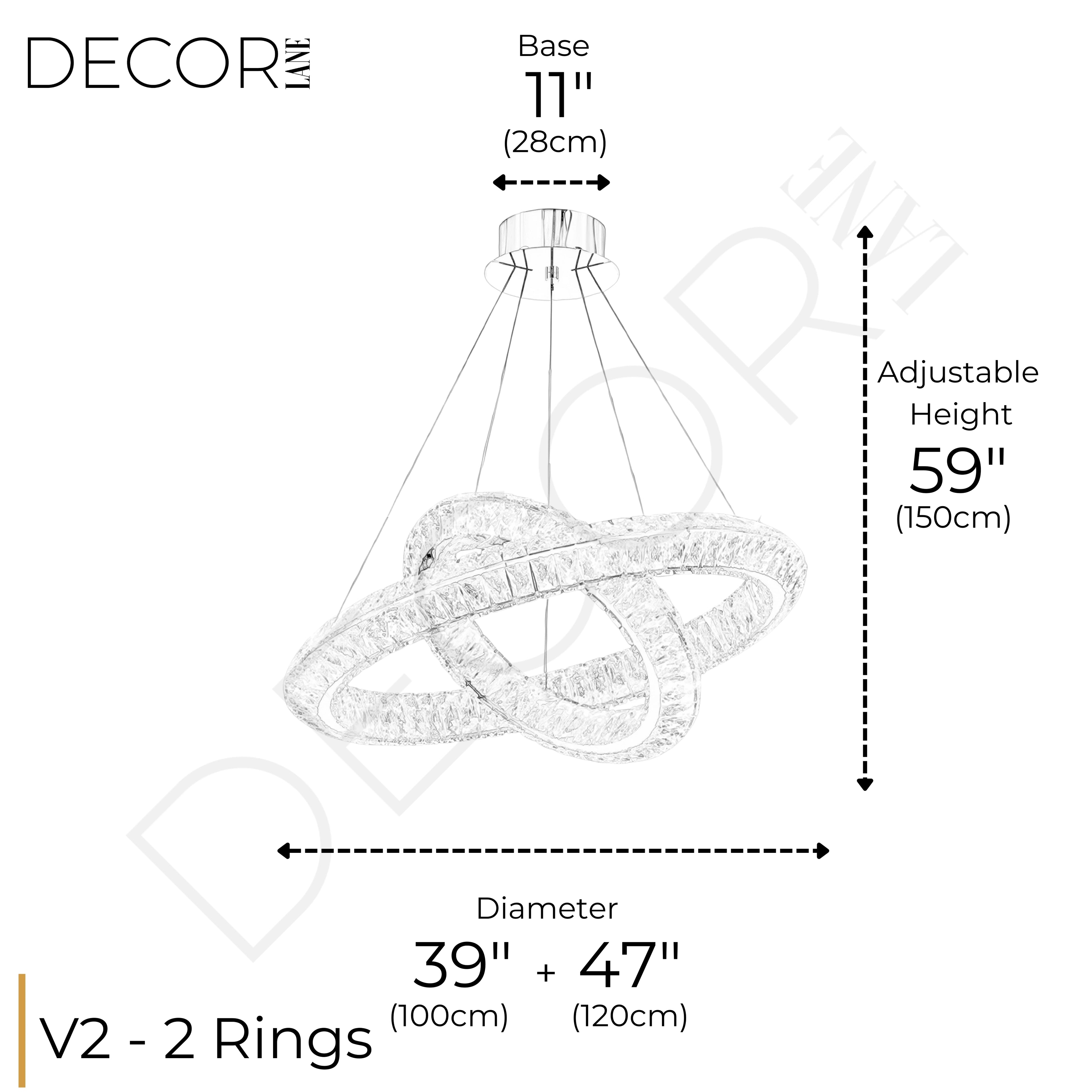 AURELIA TWO TIER CHANDELIER