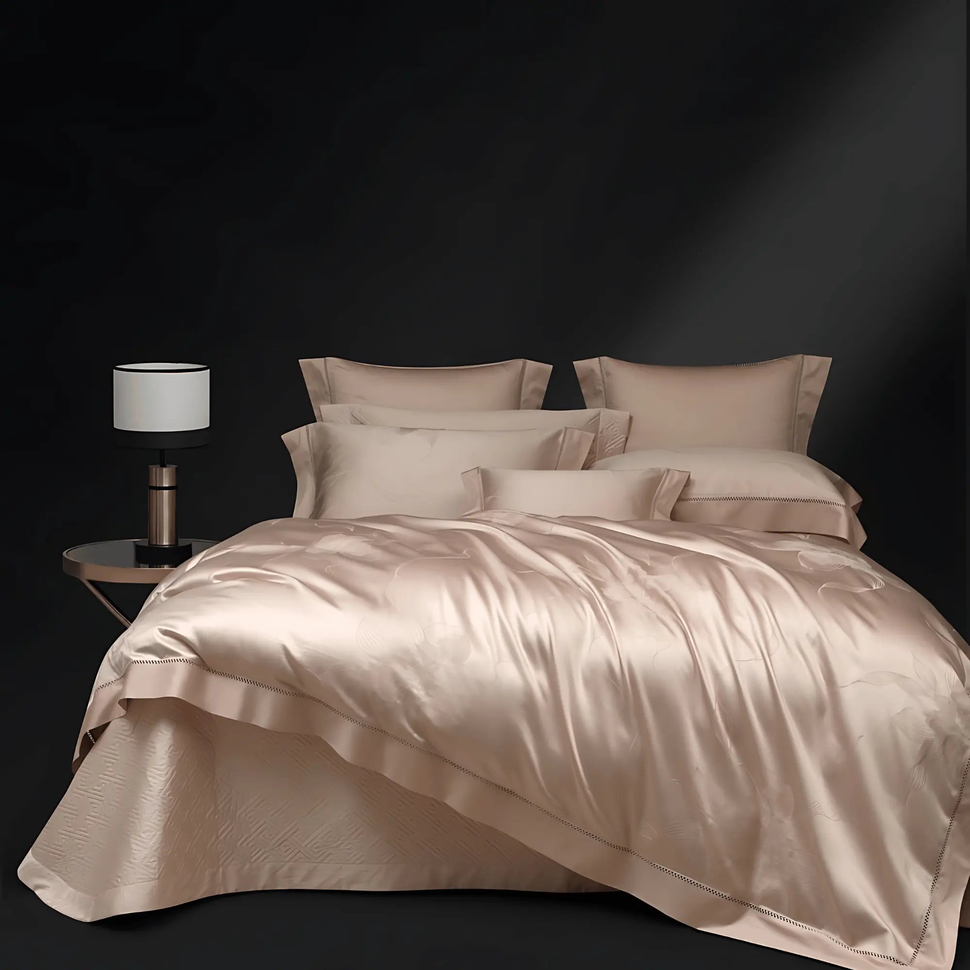 PEACH BLOSSOM 1400 THREAD COUNT DUVET COVER & SHAMS
