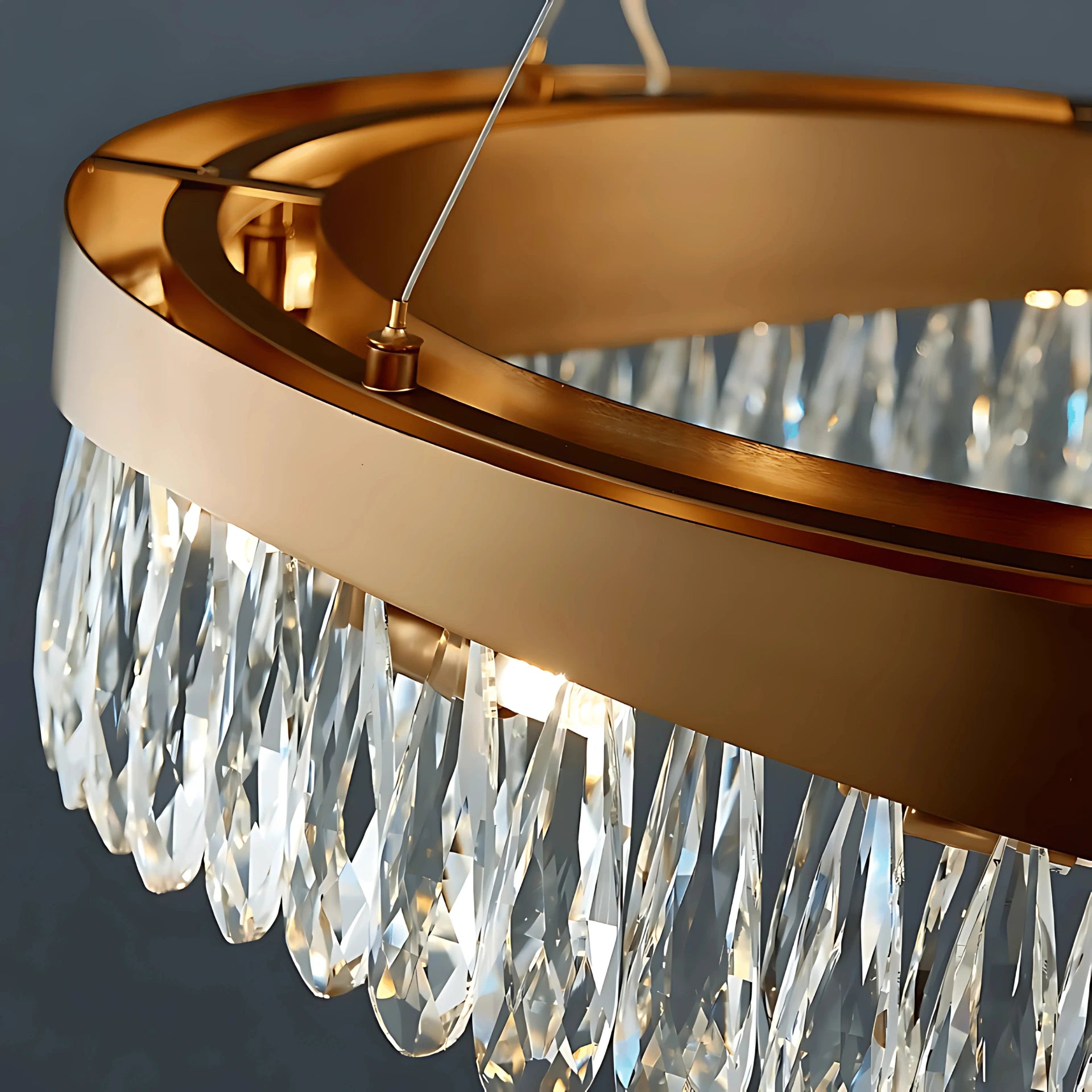 LUXURY WAVE OVAL CHANDELIER