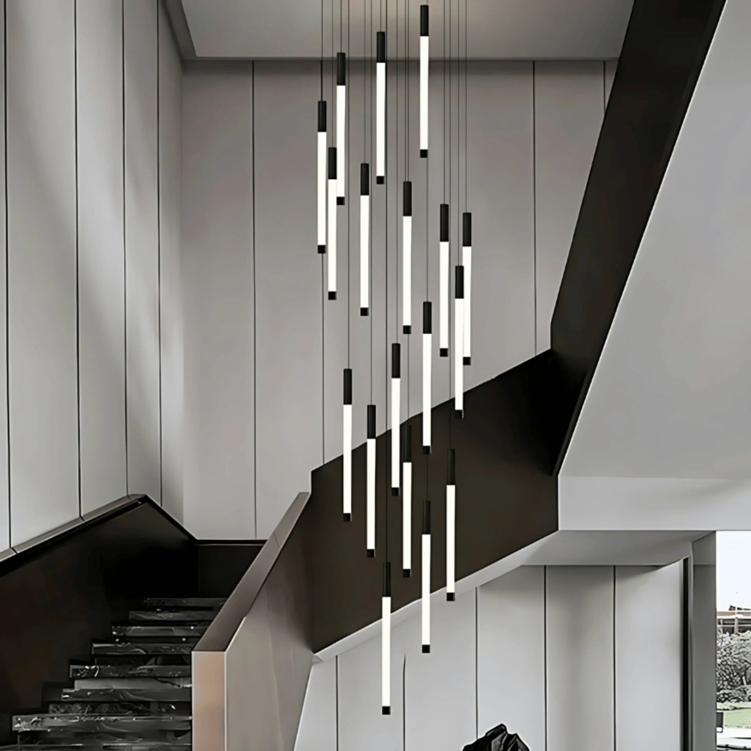 FEU DANSANT STAIRCASE CHANDELIER