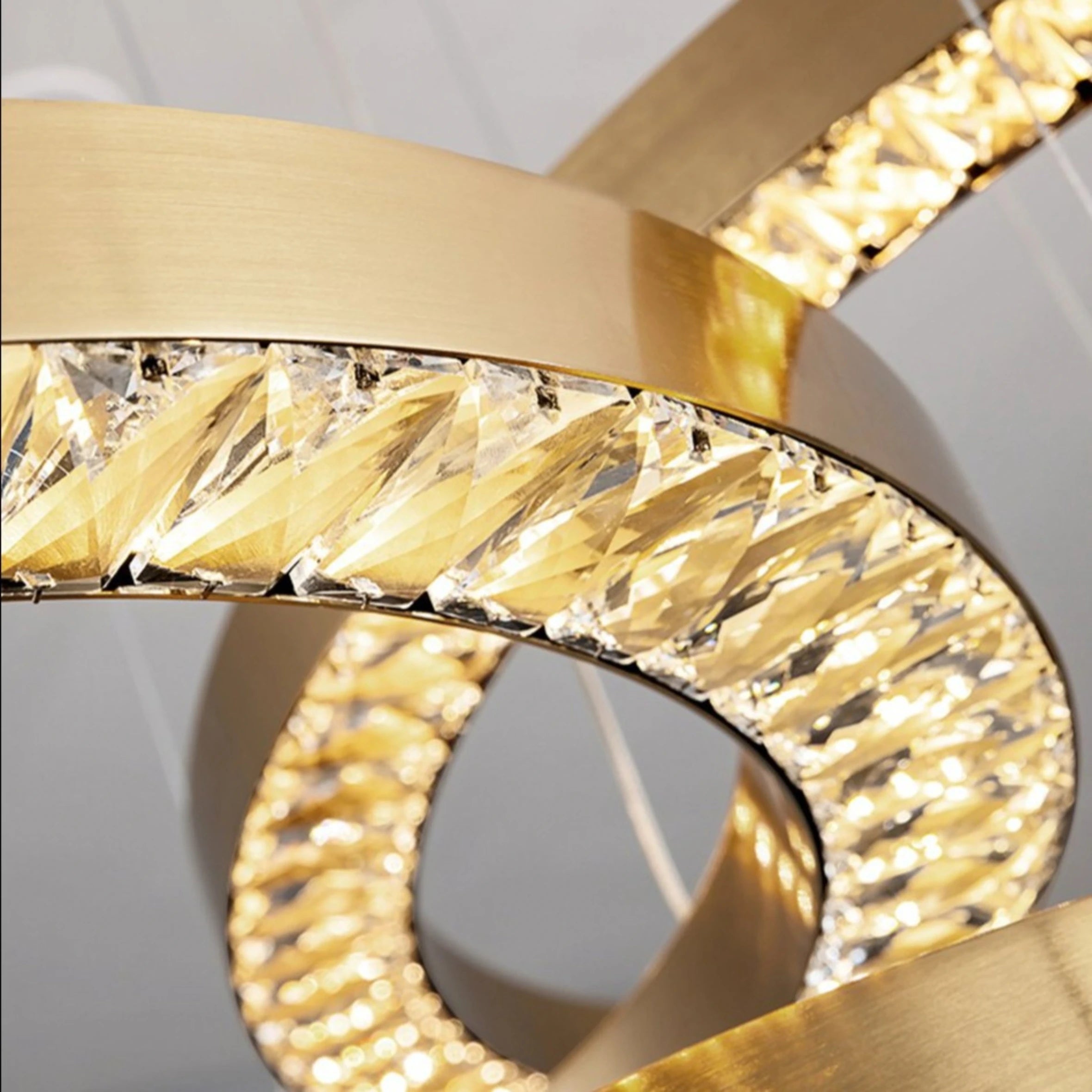 GOLD DUST 5 TIER CHANDELIER