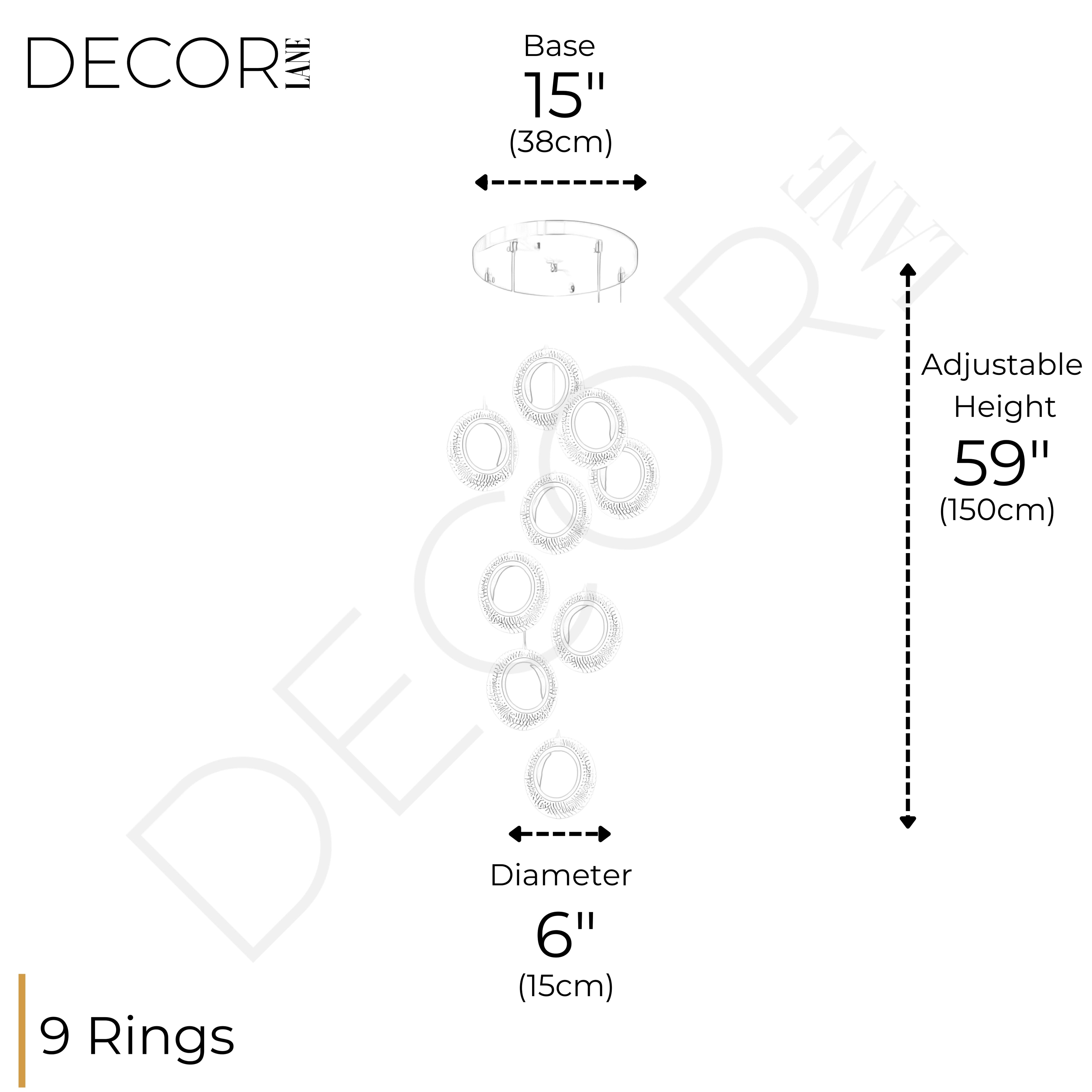 CARESSE ASTRALE STAIRCASE CHANDELIER