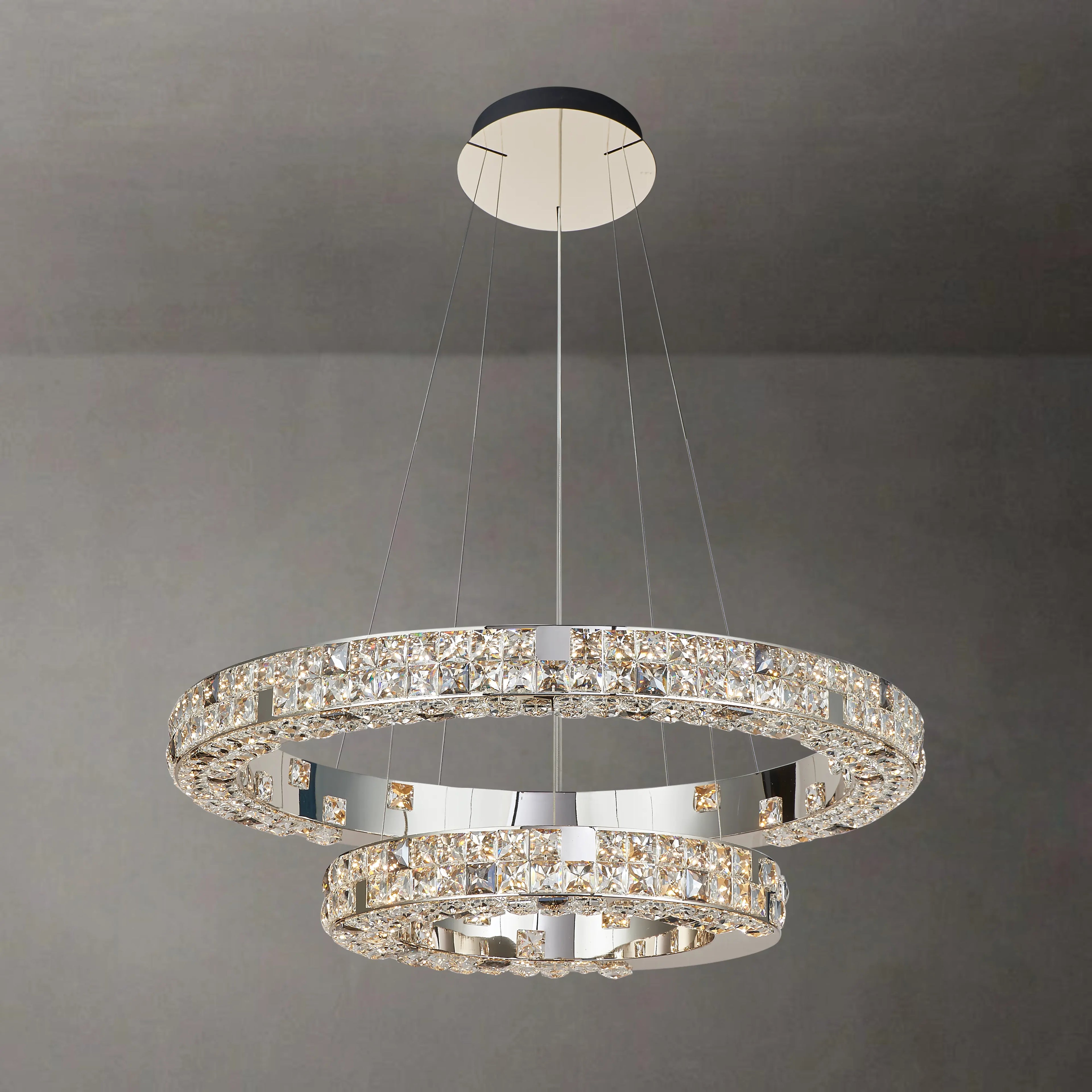 LUMIÉRE DE CARTIER 2 TIER CHANDELIER