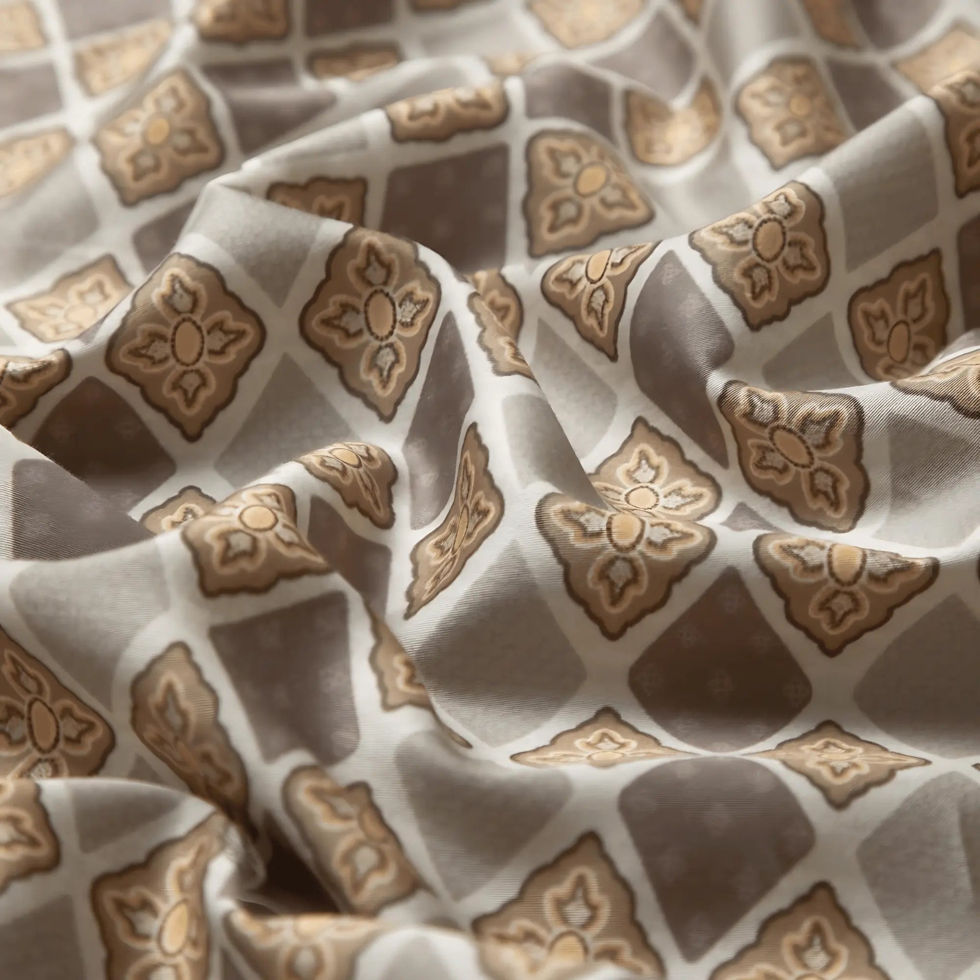 MOCHA DIAMOND ELEGANCE 1000 THREAD COUNT DUVET COVER & SHAMS