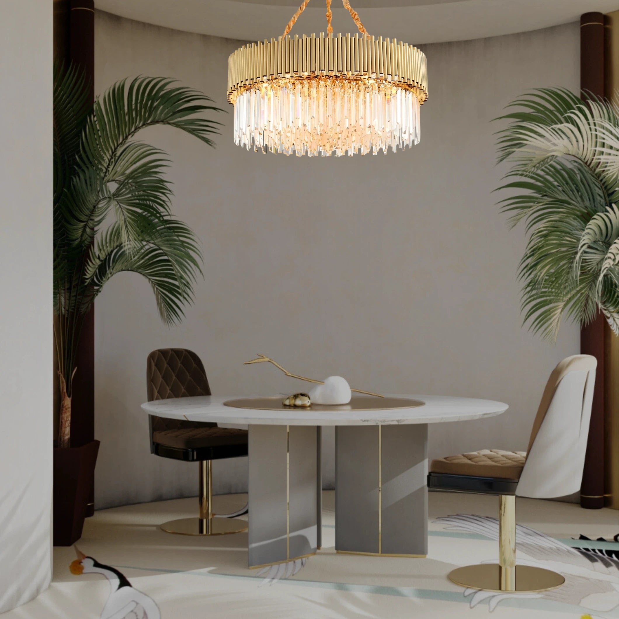 AURORE SCINTILLANTE HALO CHANDELIER