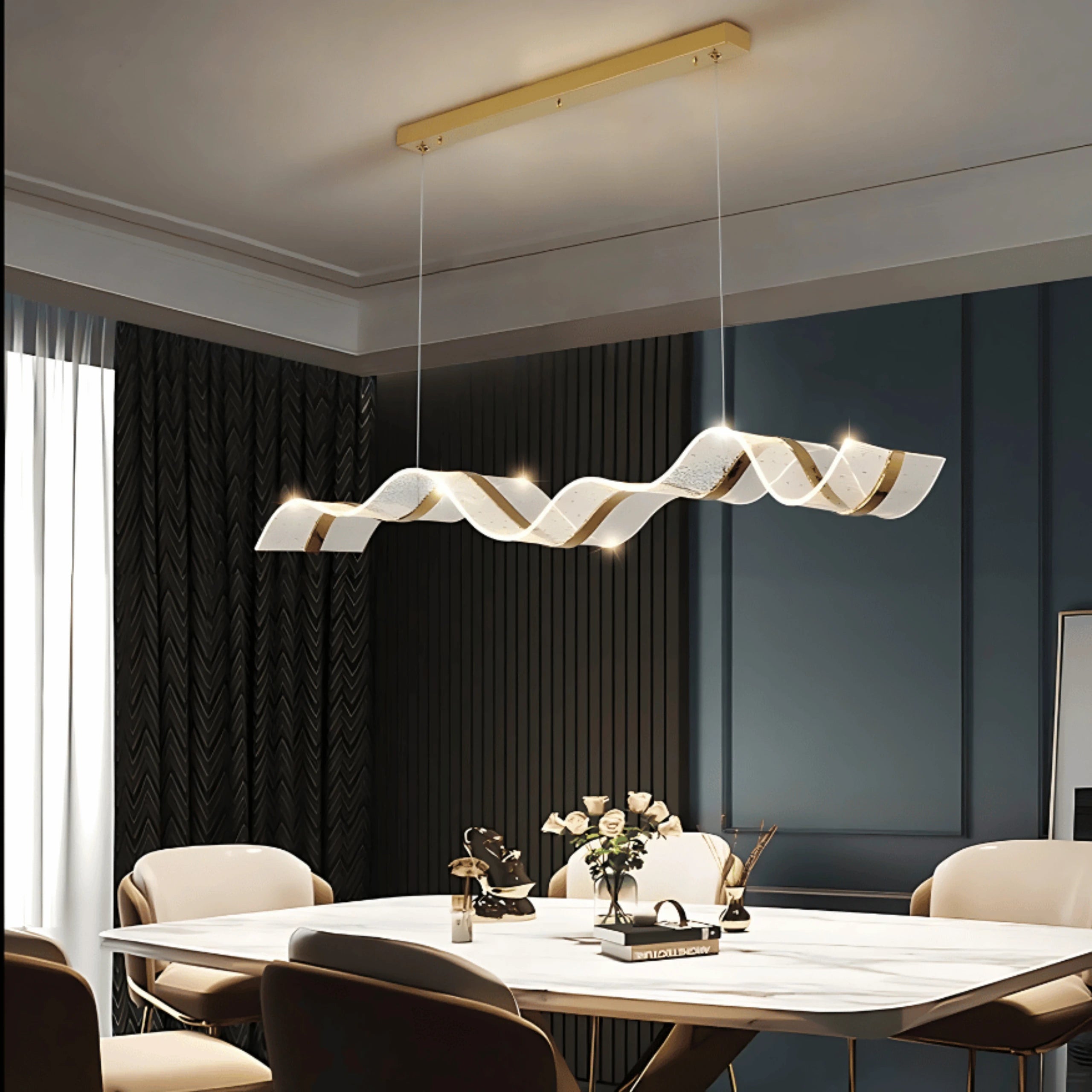 ÉLAN AÉRIEN LINEAR CHANDELIER