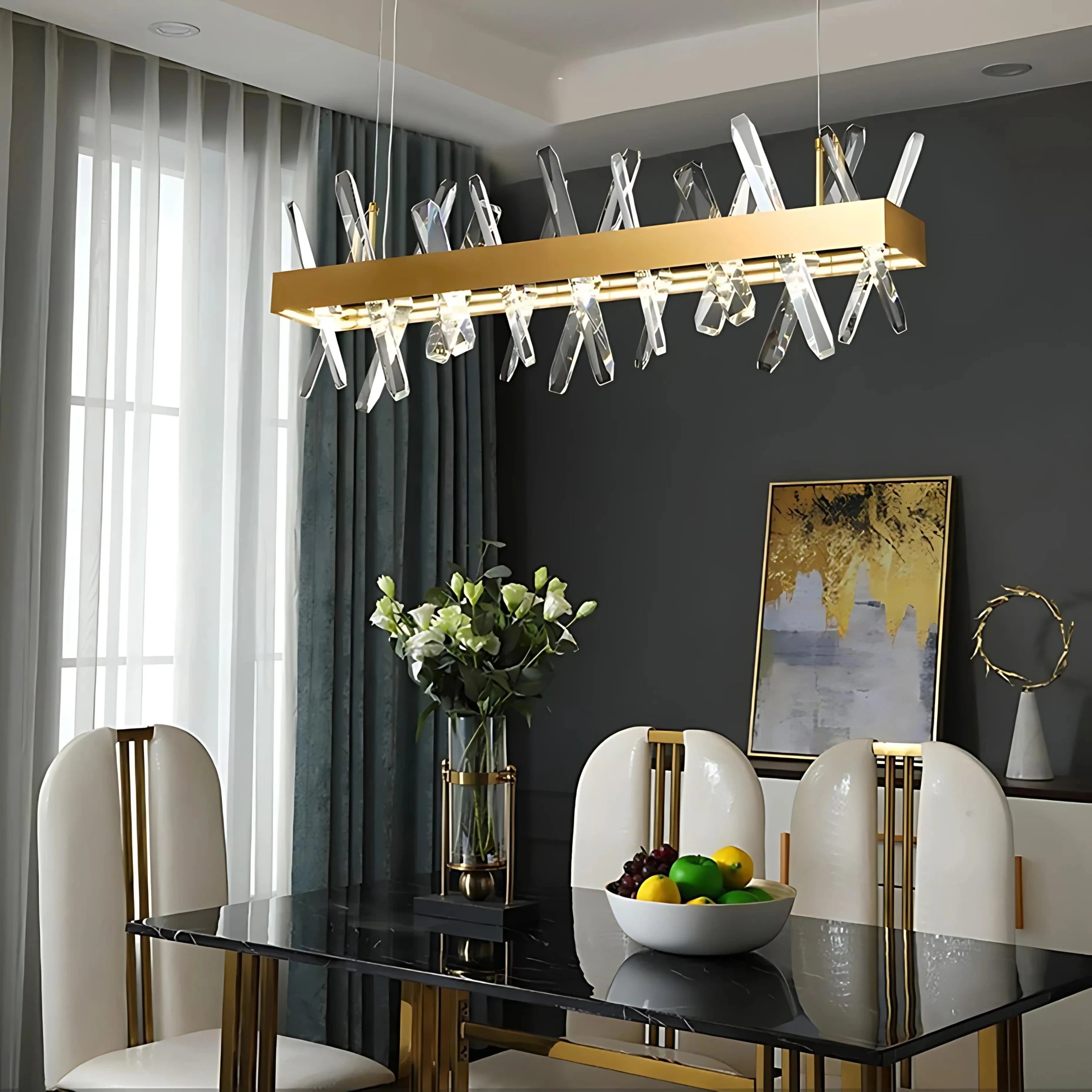 CELESTIAL FUSION LINEAR CHANDELIER