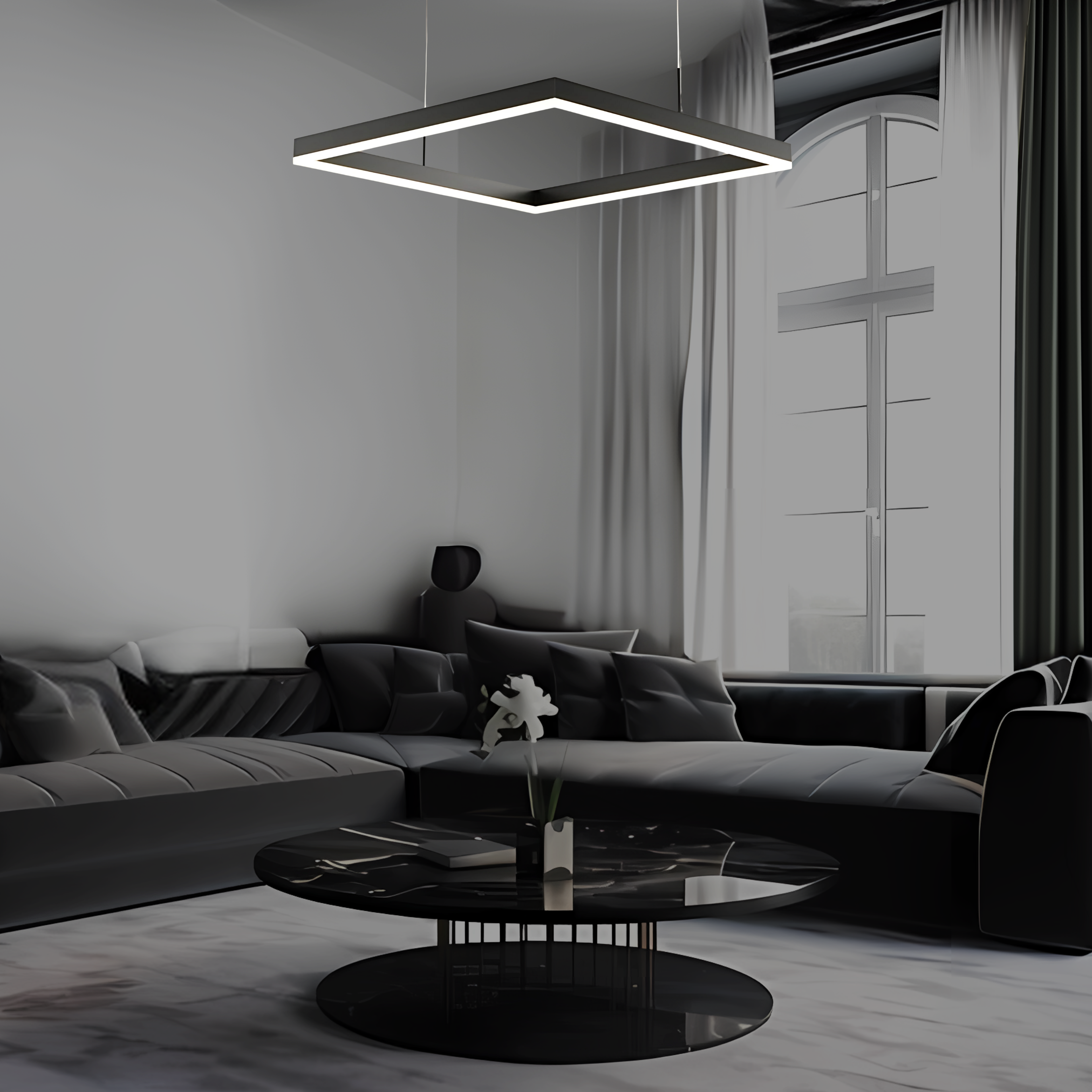 CARRÉ ÉLÉGANT HALO CHANDELIER