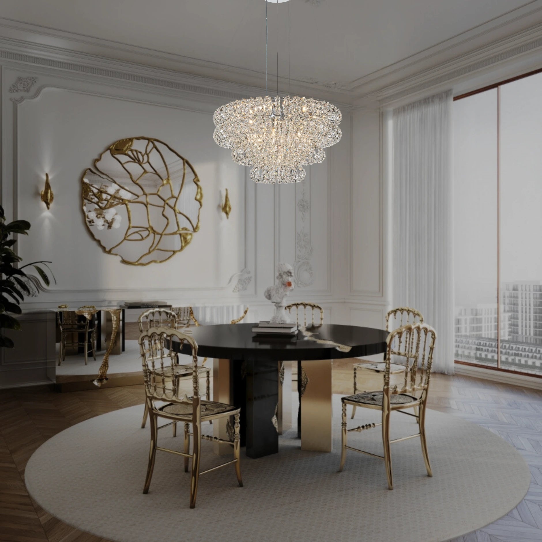 AMULETTE 4 TIER CHANDELIER