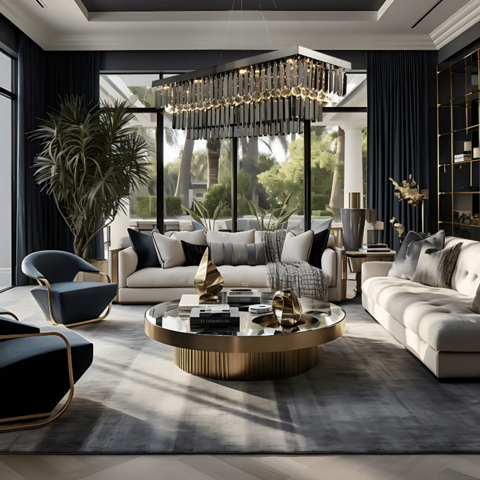 BRUME SEREINE LINEAR CHANDELIER