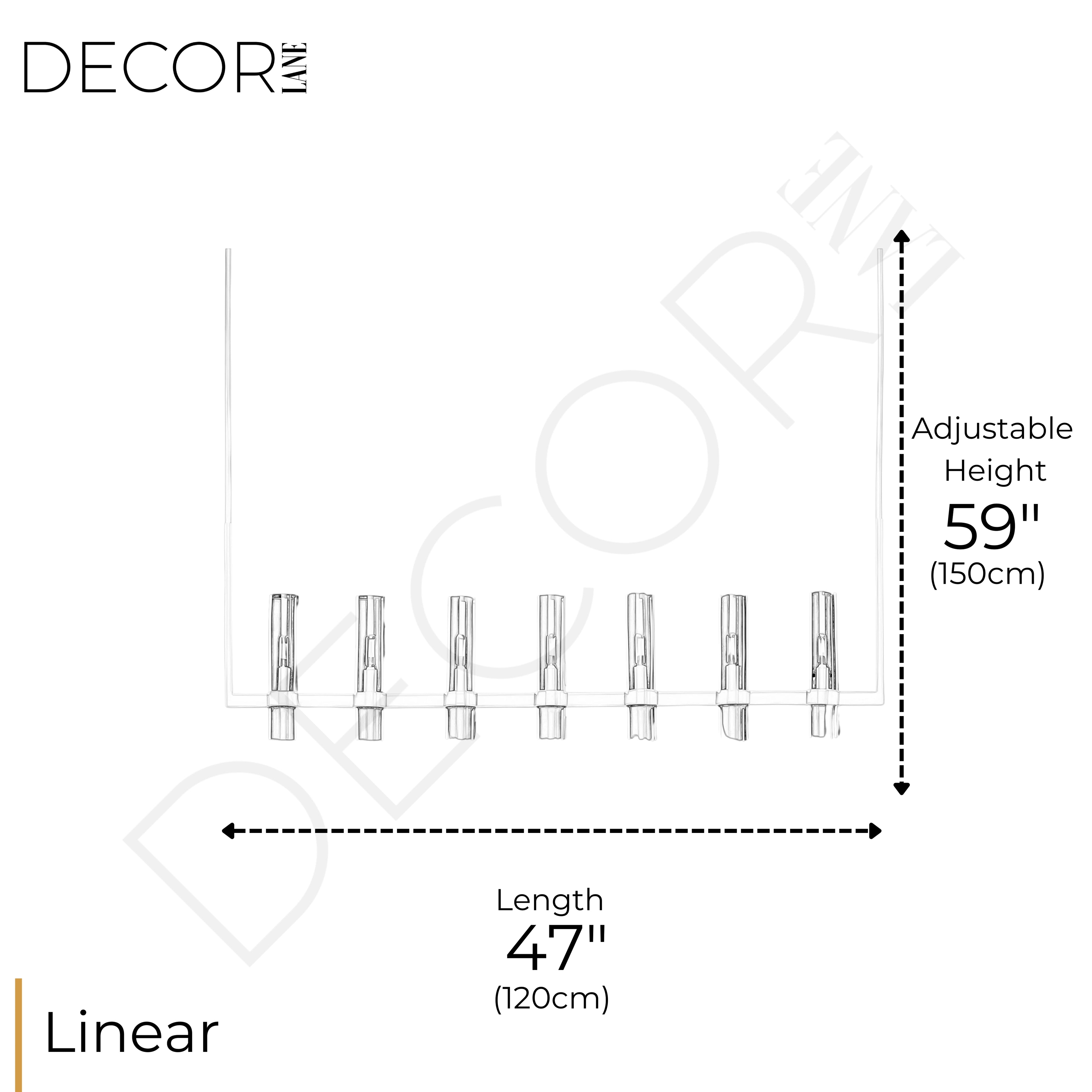 ÉCLARACIER LINEAR CHANDELIER