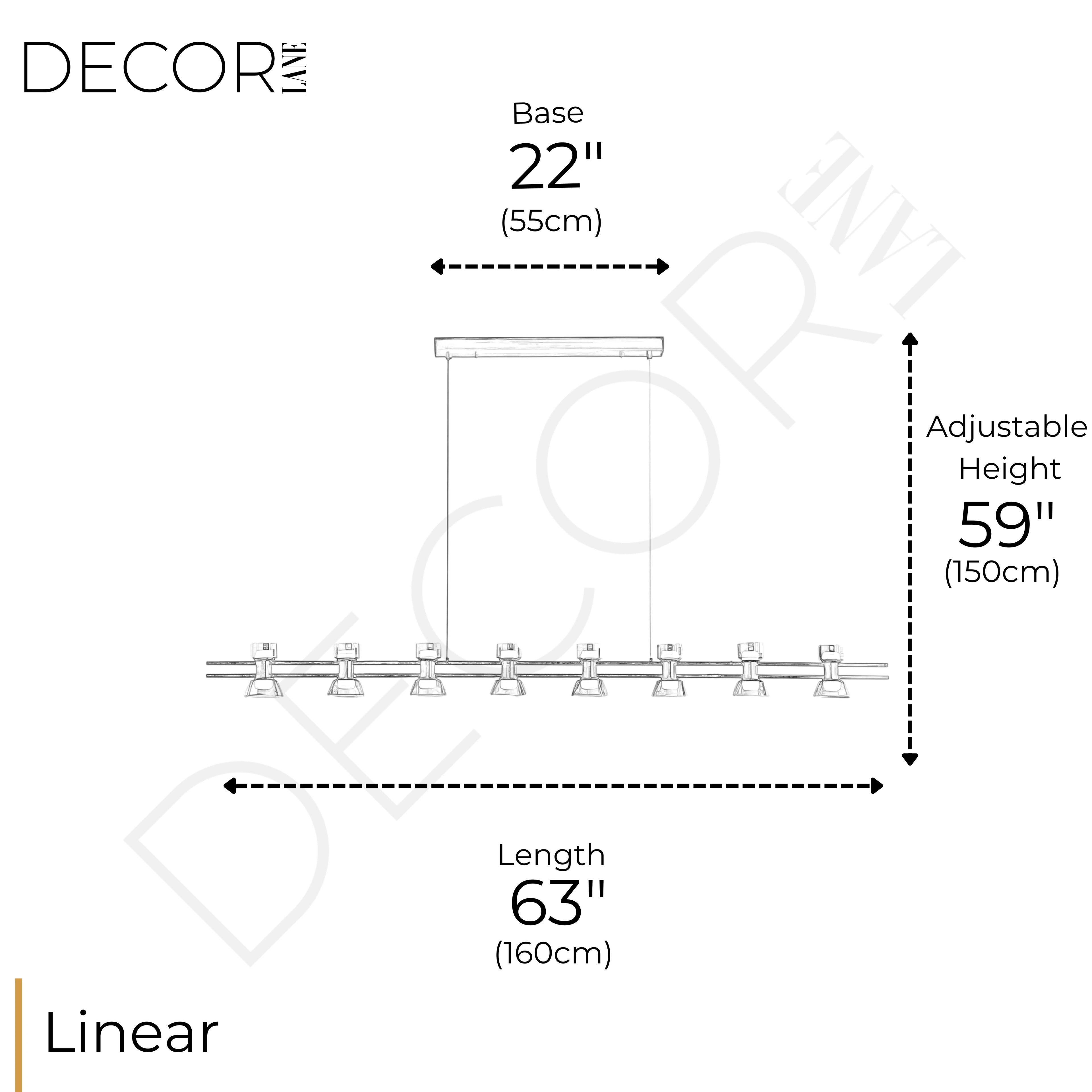 HORLOGE DU TEMPS LINEAR CHANDELIER
