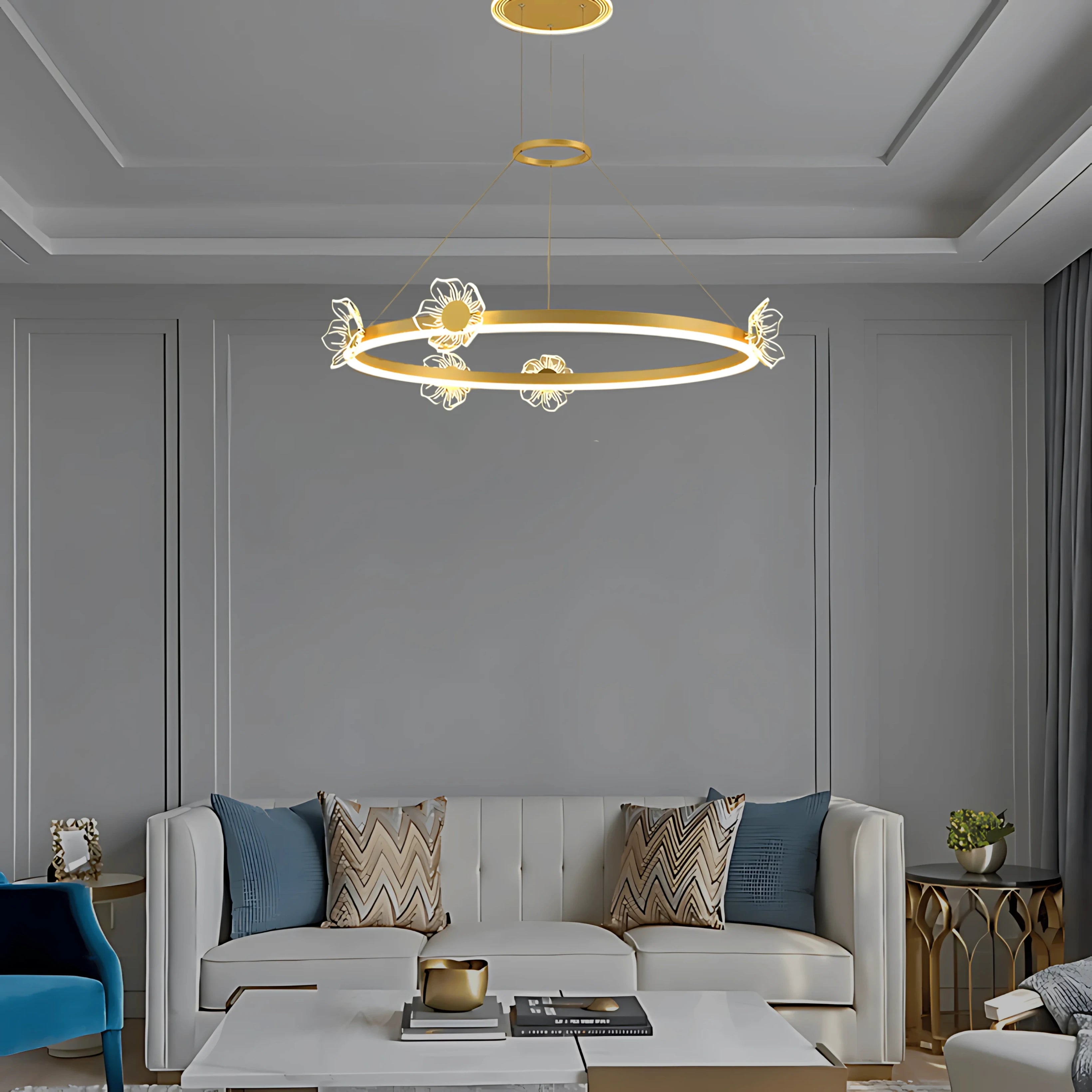 SERENE BLOOM HALO CHANDELIER