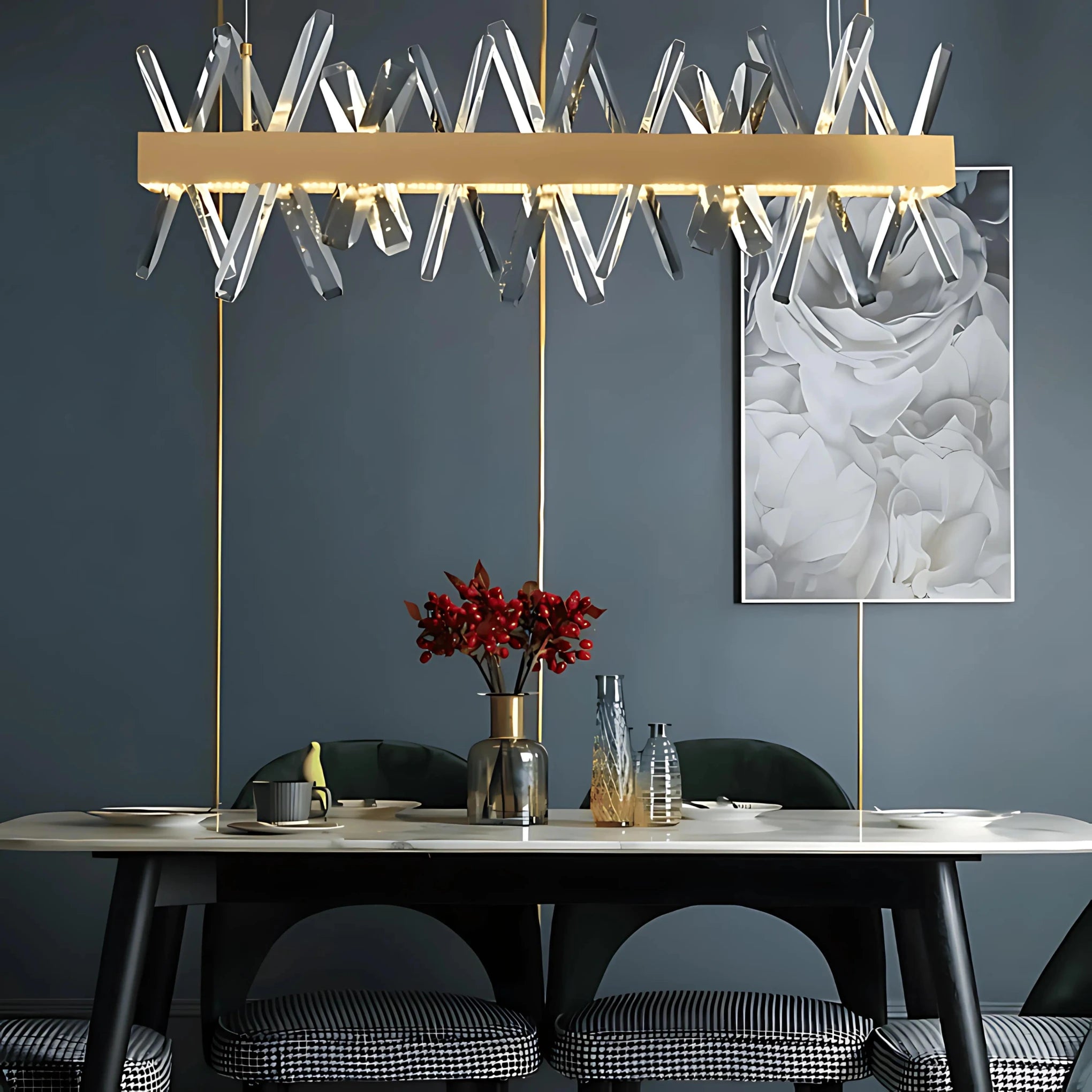 CELESTIAL FUSION LINEAR CHANDELIER
