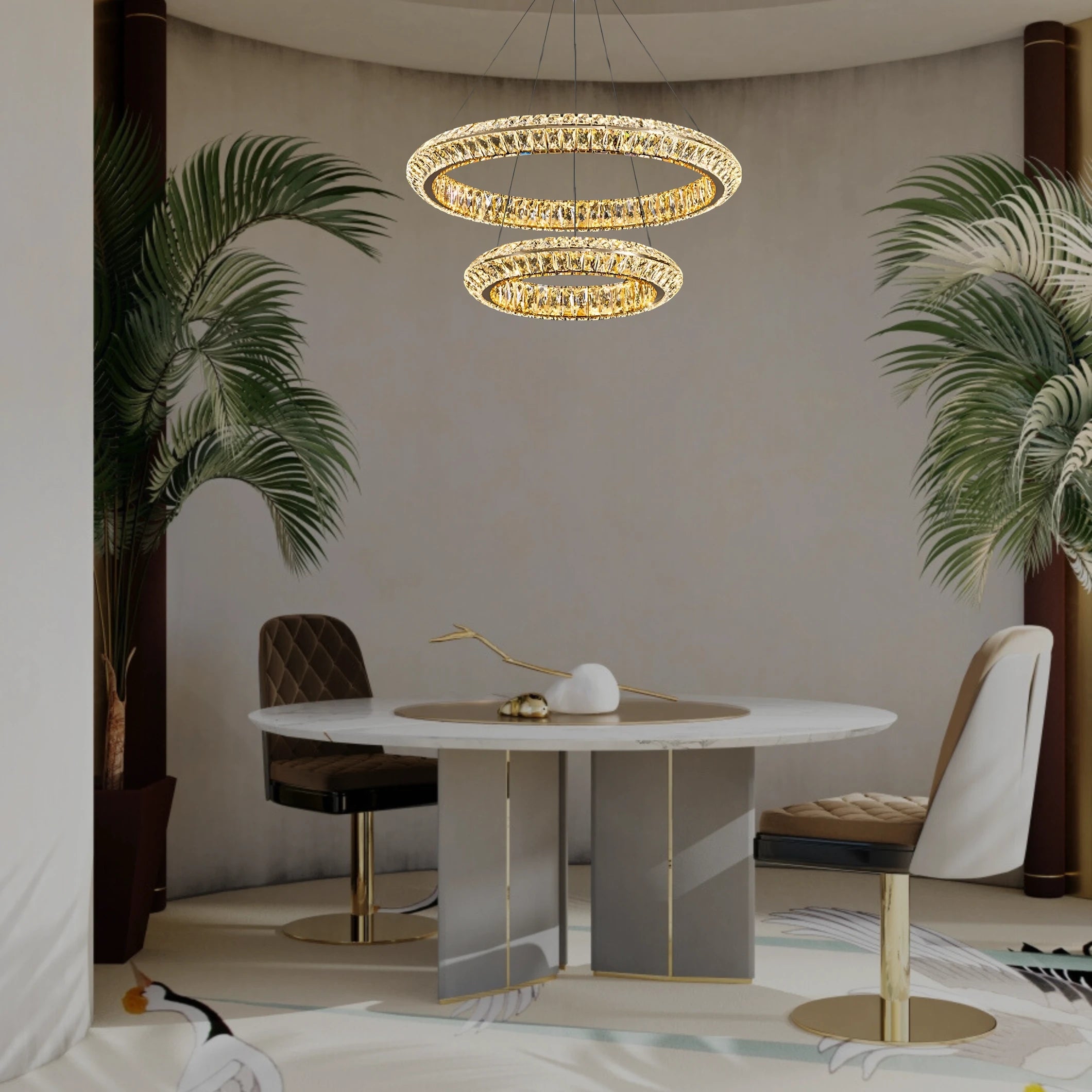 AURELIA TWO TIER CHANDELIER