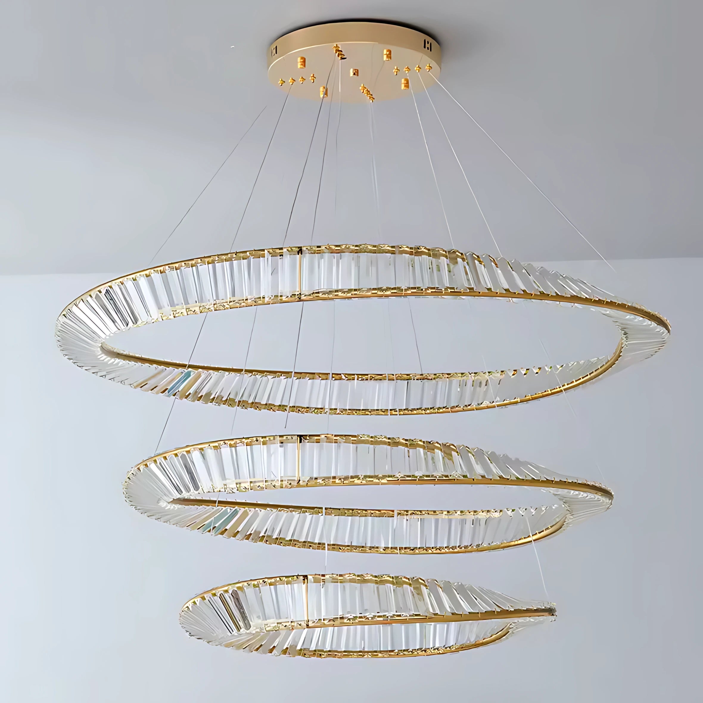 THE MOBIUS STRIP 3 TIER CHANDELIER