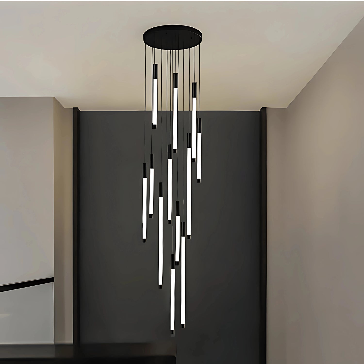 FEU DANSANT STAIRCASE CHANDELIER