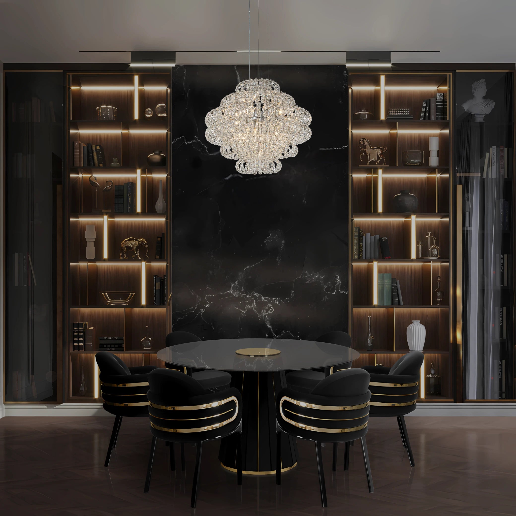 AMULETTE 6 TIER CHANDELIER