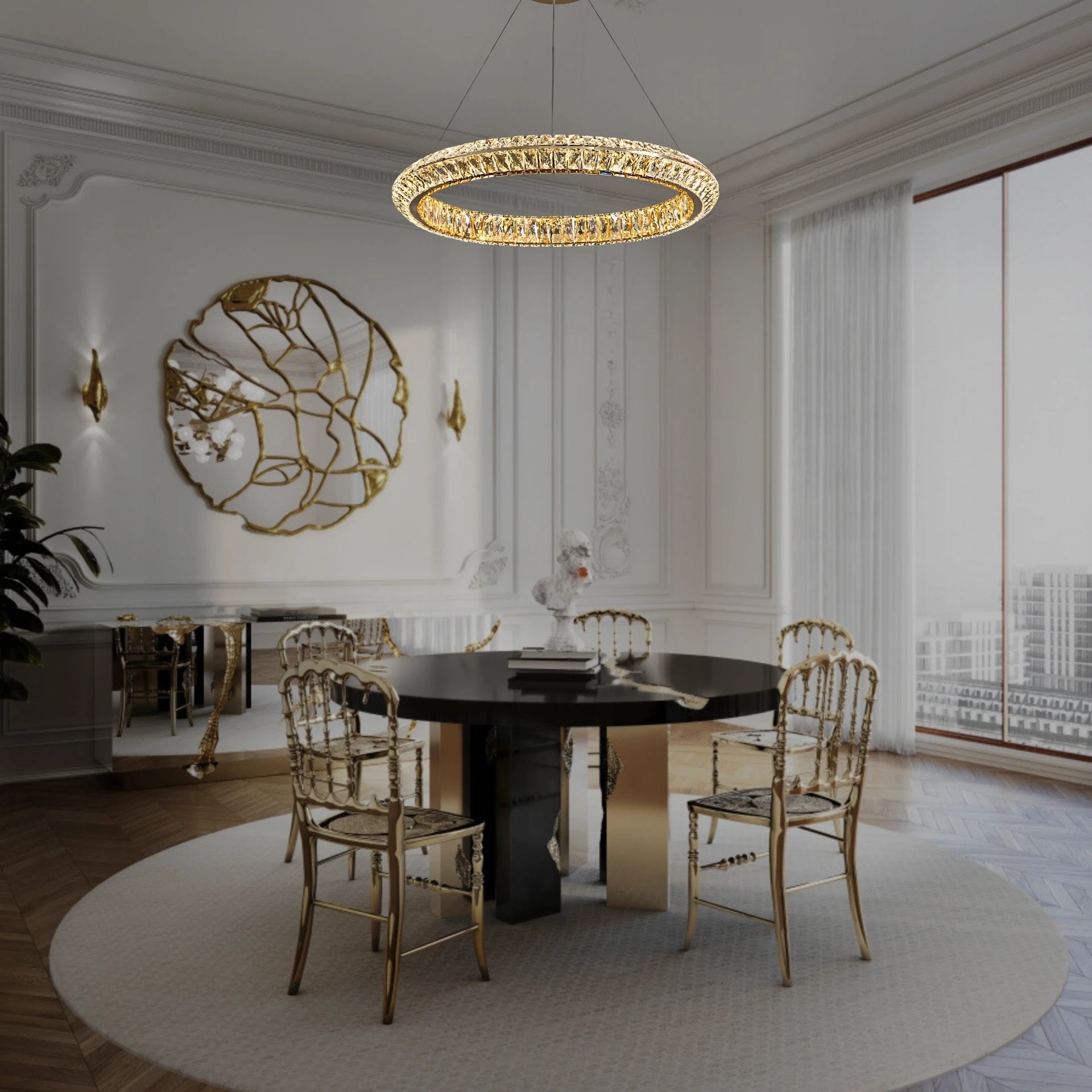 Aurelia Halo Chandelier - Chandeliers