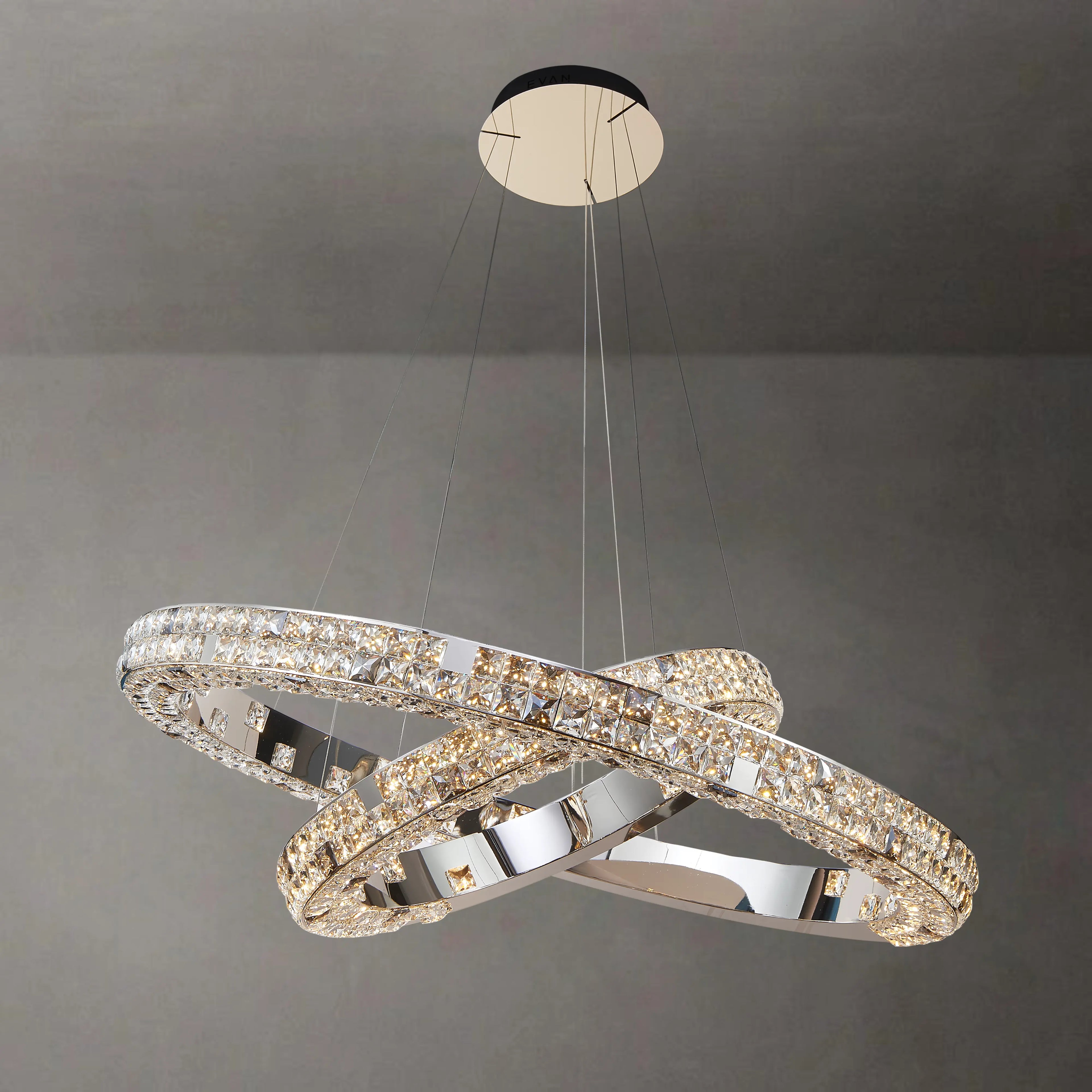 LUMIÉRE DE CARTIER 2 TIER CHANDELIER