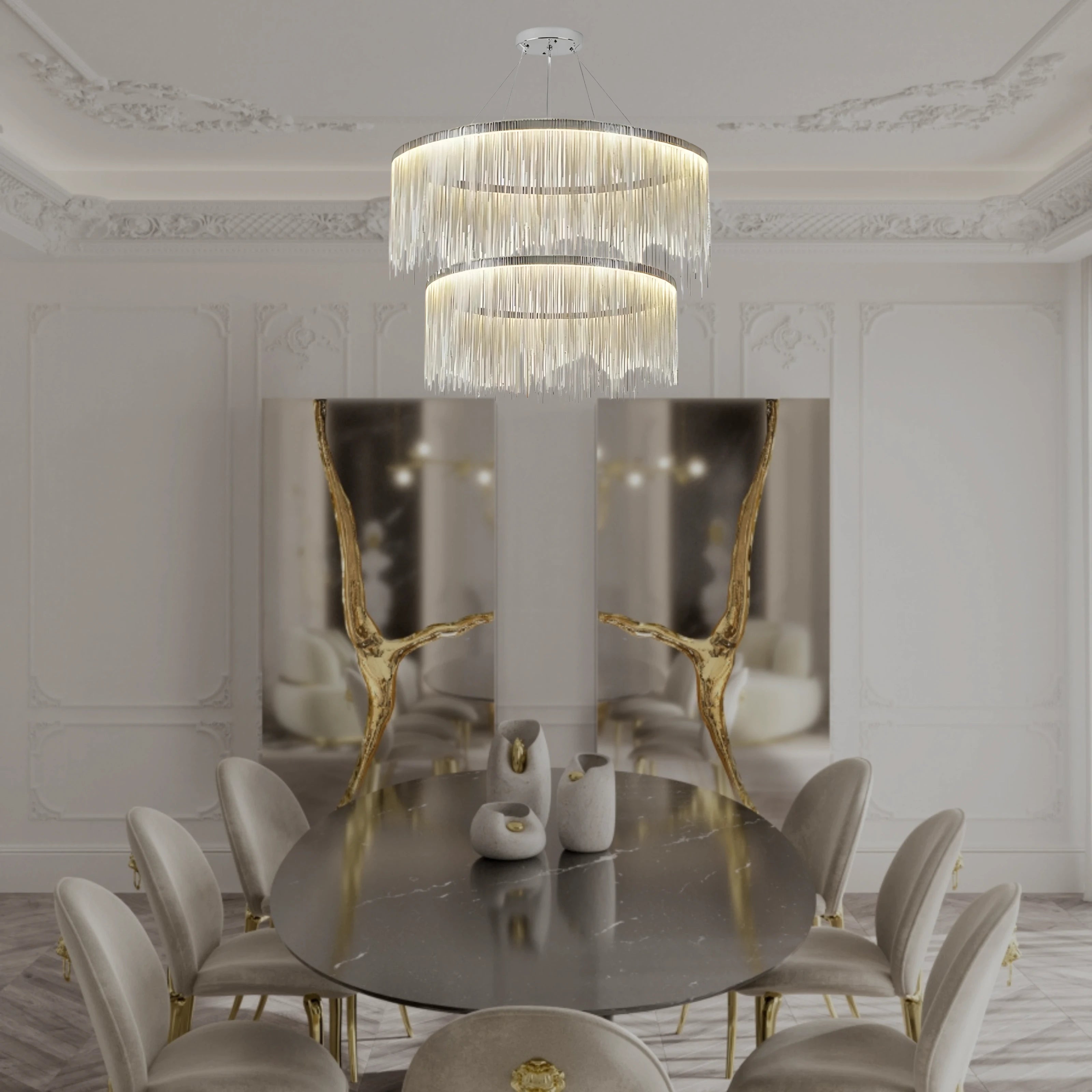 PHOENIX 2 TIER CHANDELIER
