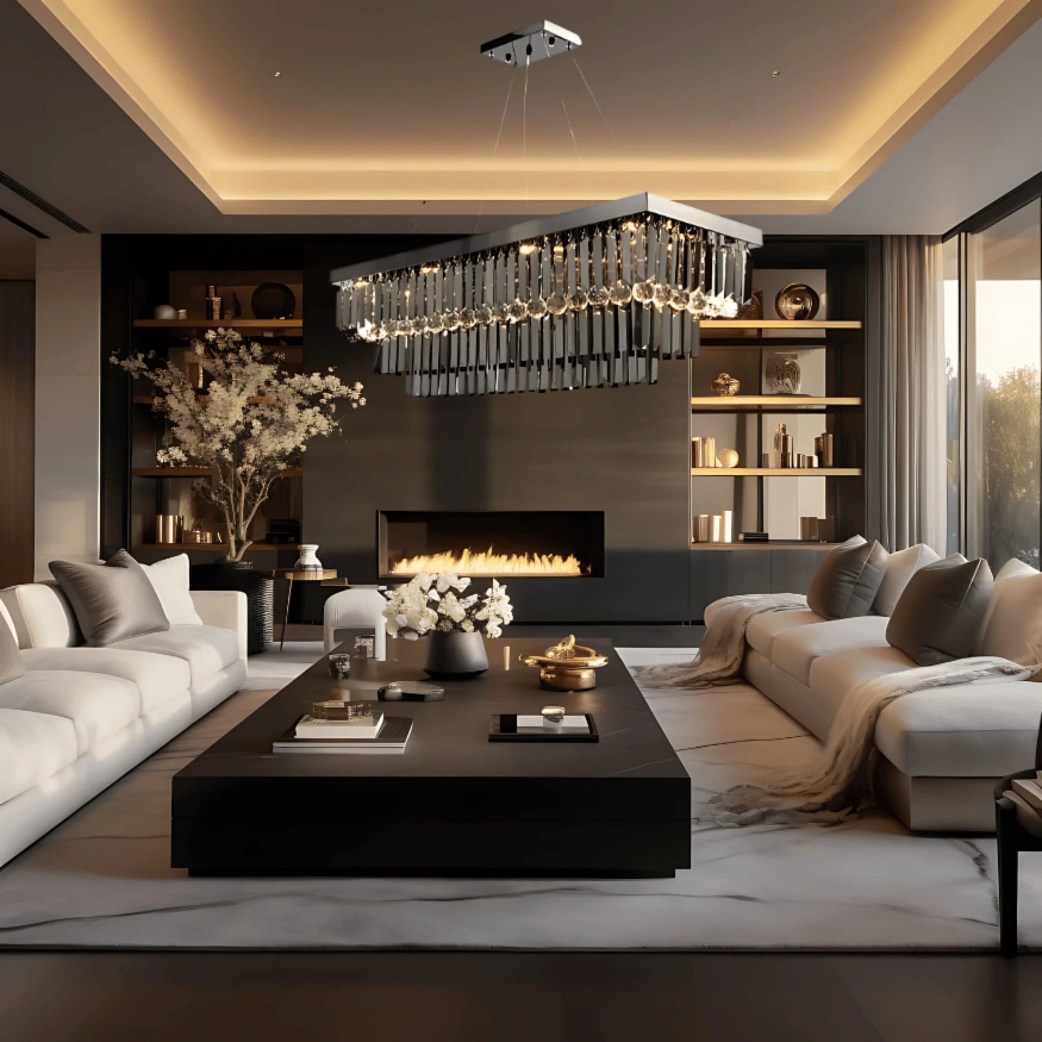 BRUME SEREINE LINEAR CHANDELIER