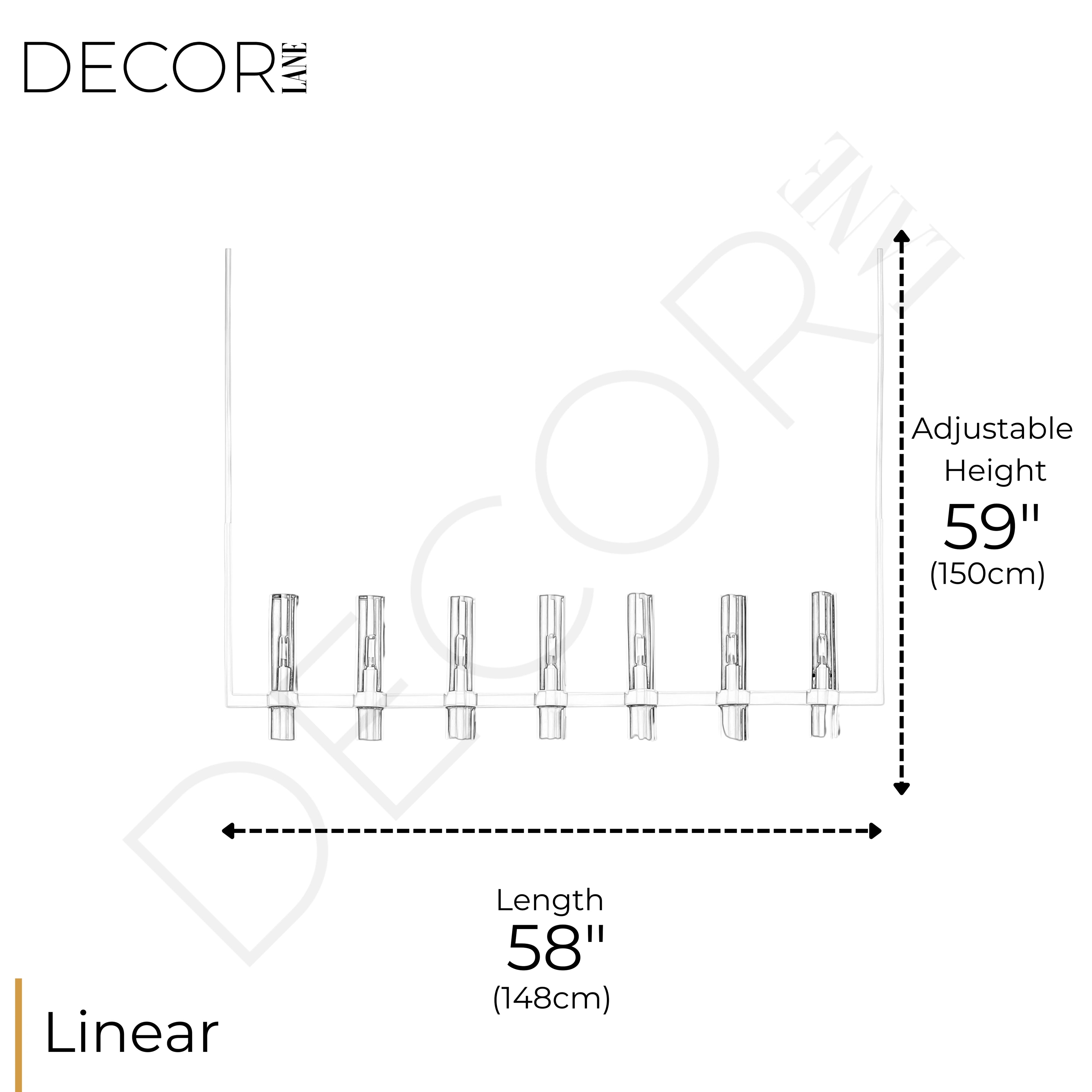 ÉCLARACIER LINEAR CHANDELIER