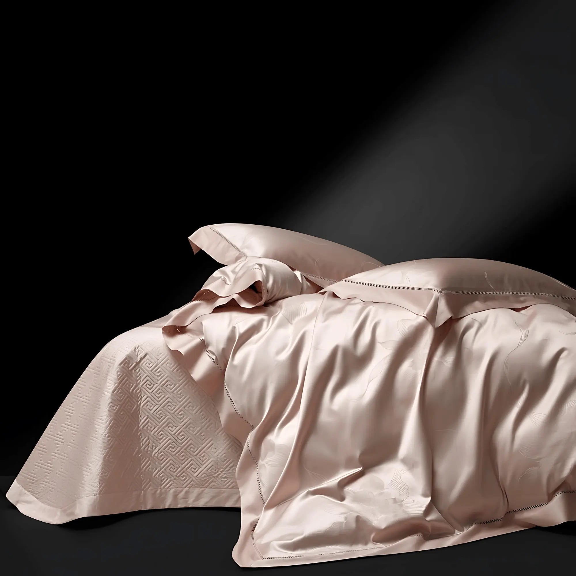 PEACH BLOSSOM 1400 THREAD COUNT DUVET COVER & SHAMS