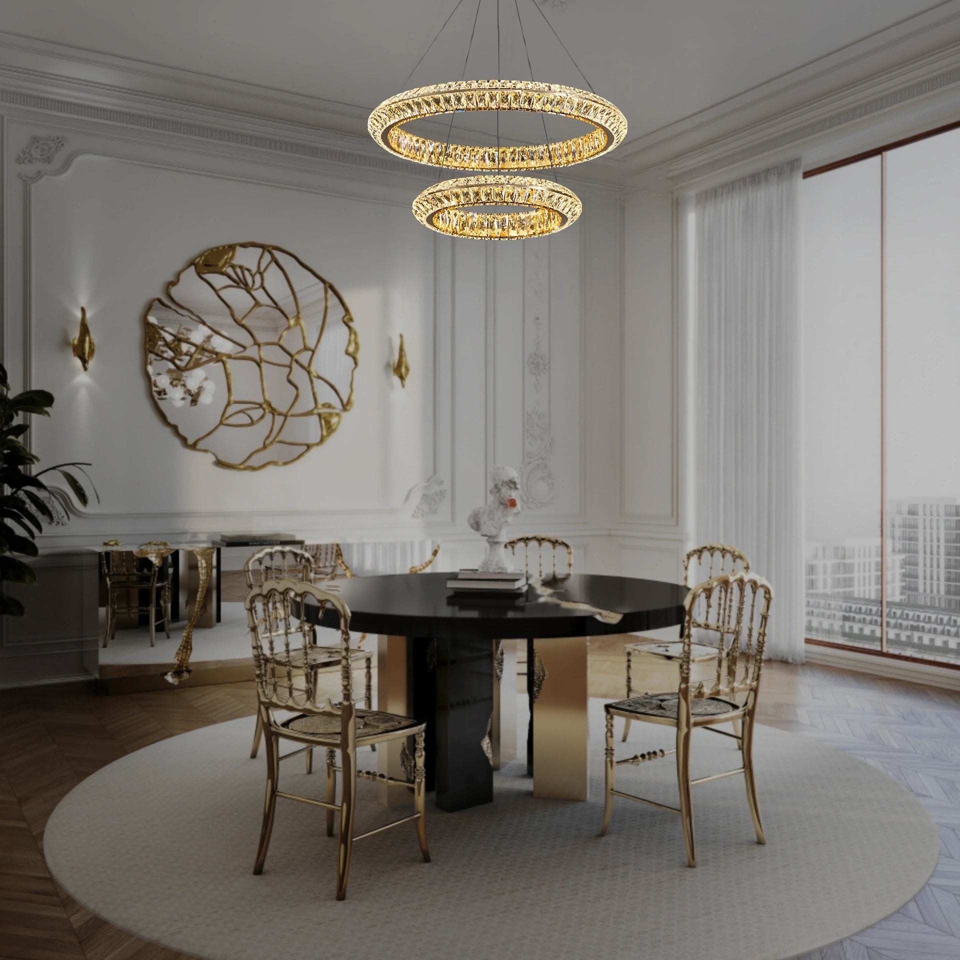 AURELIA TWO TIER CHANDELIER