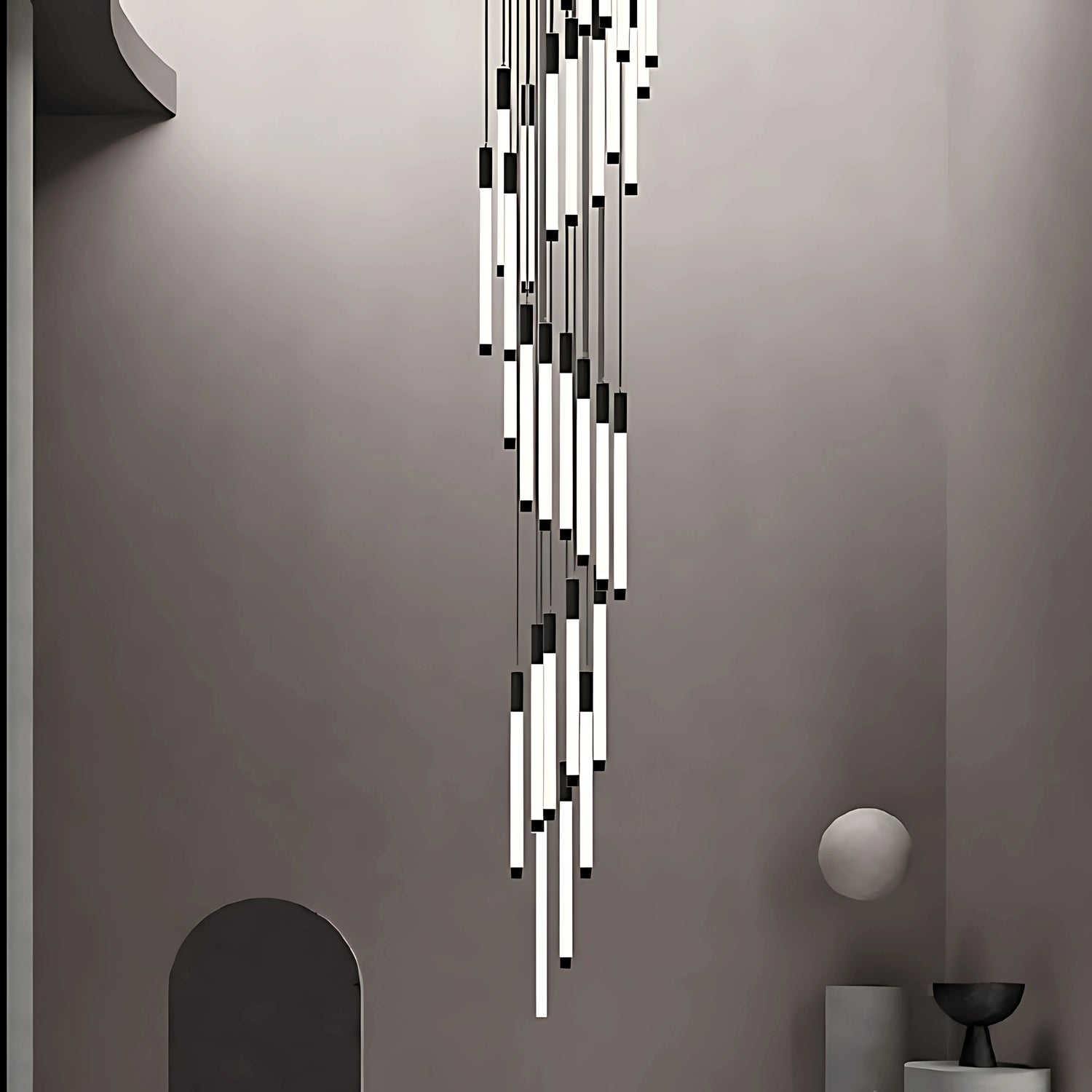 FEU DANSANT STAIRCASE CHANDELIER