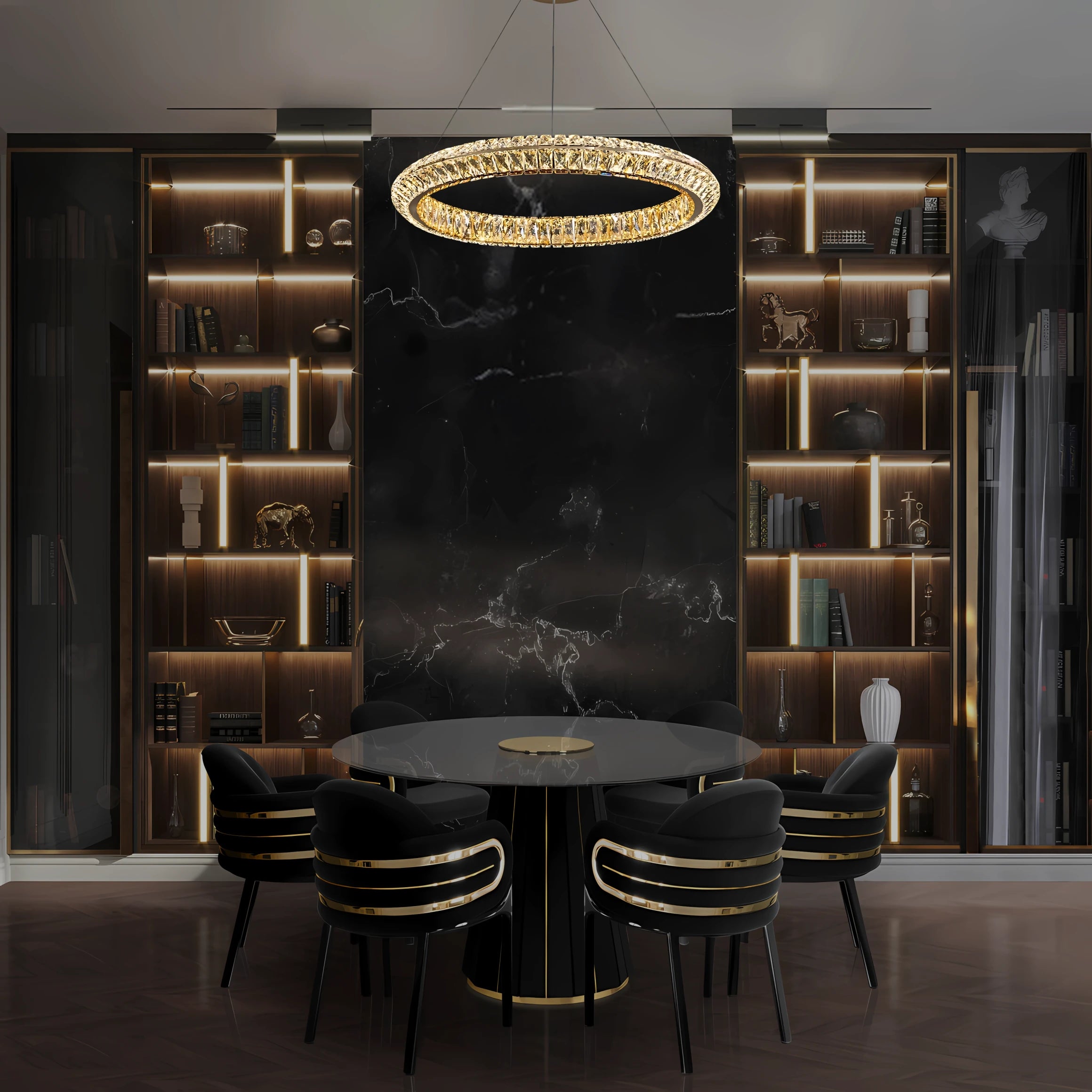 Aurelia Halo Chandelier - Chandeliers