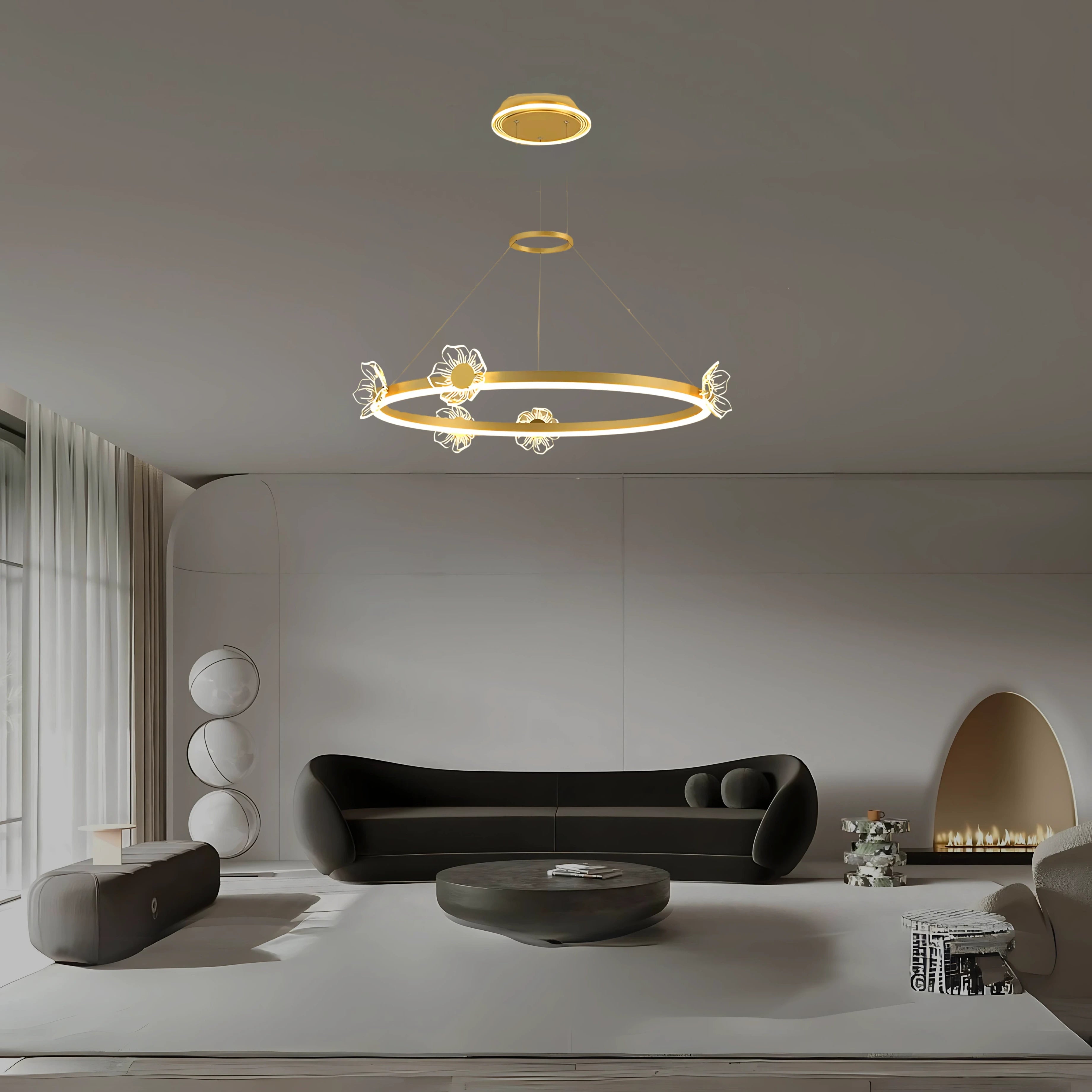 SERENE BLOOM HALO CHANDELIER